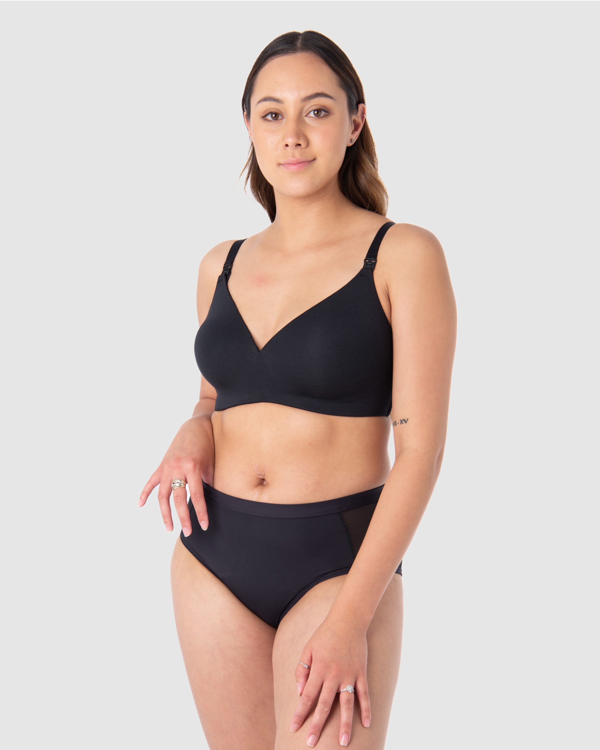 Hotmilk Embrace Leakproof Nursing Bra Black