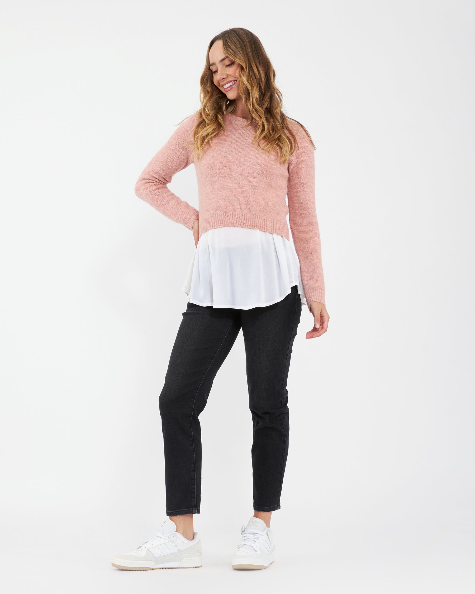 Patty Detachable Nursing Knit Dusty Pink