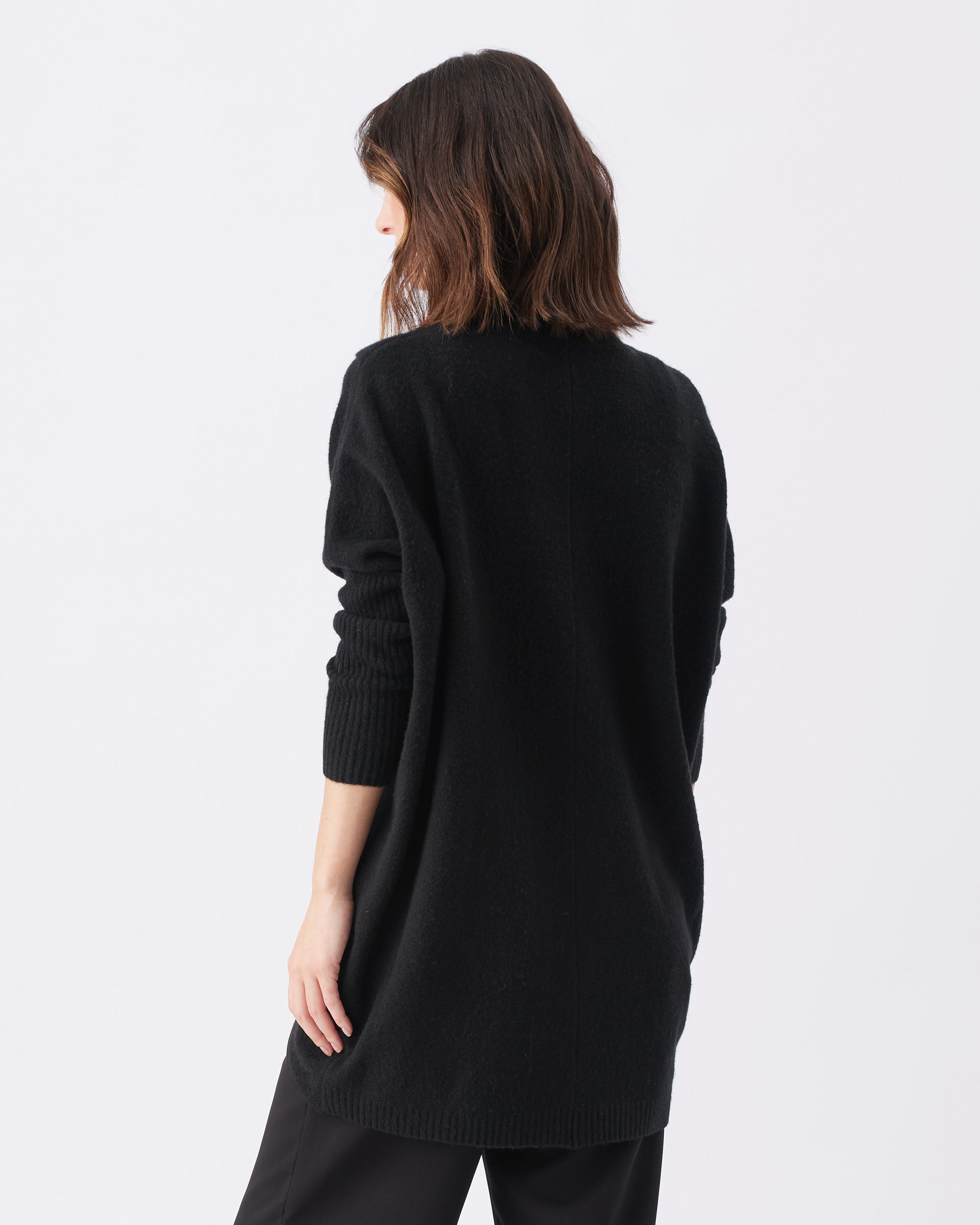 Hallie Cross Over Knit Black