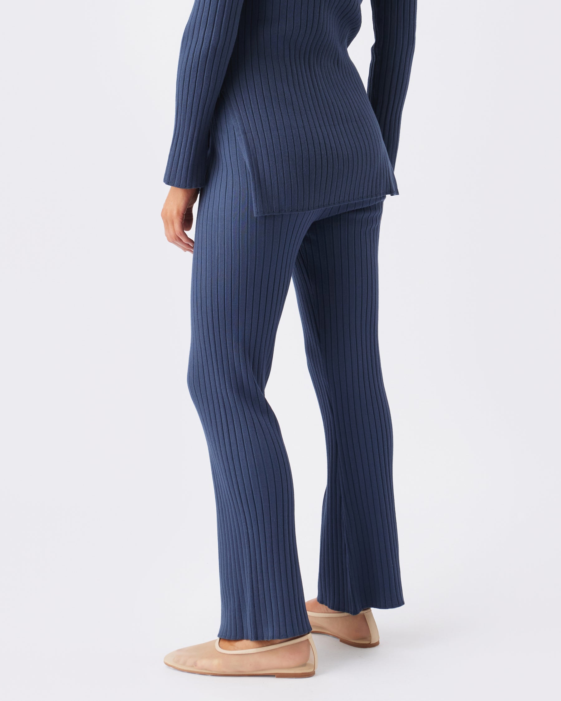 Sienna Rib Knit Pant French Navy