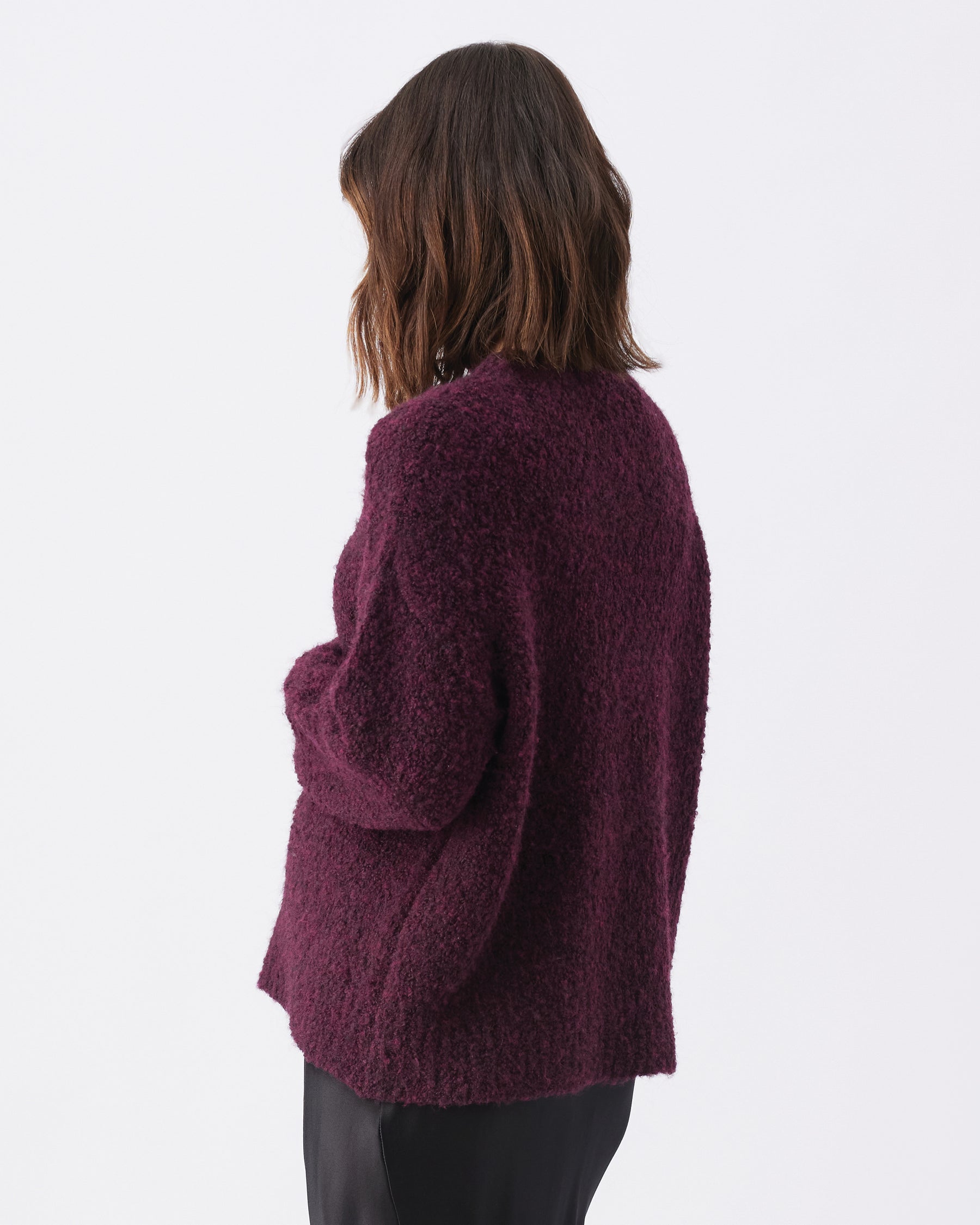 Theo Cosy Knit Burgundy