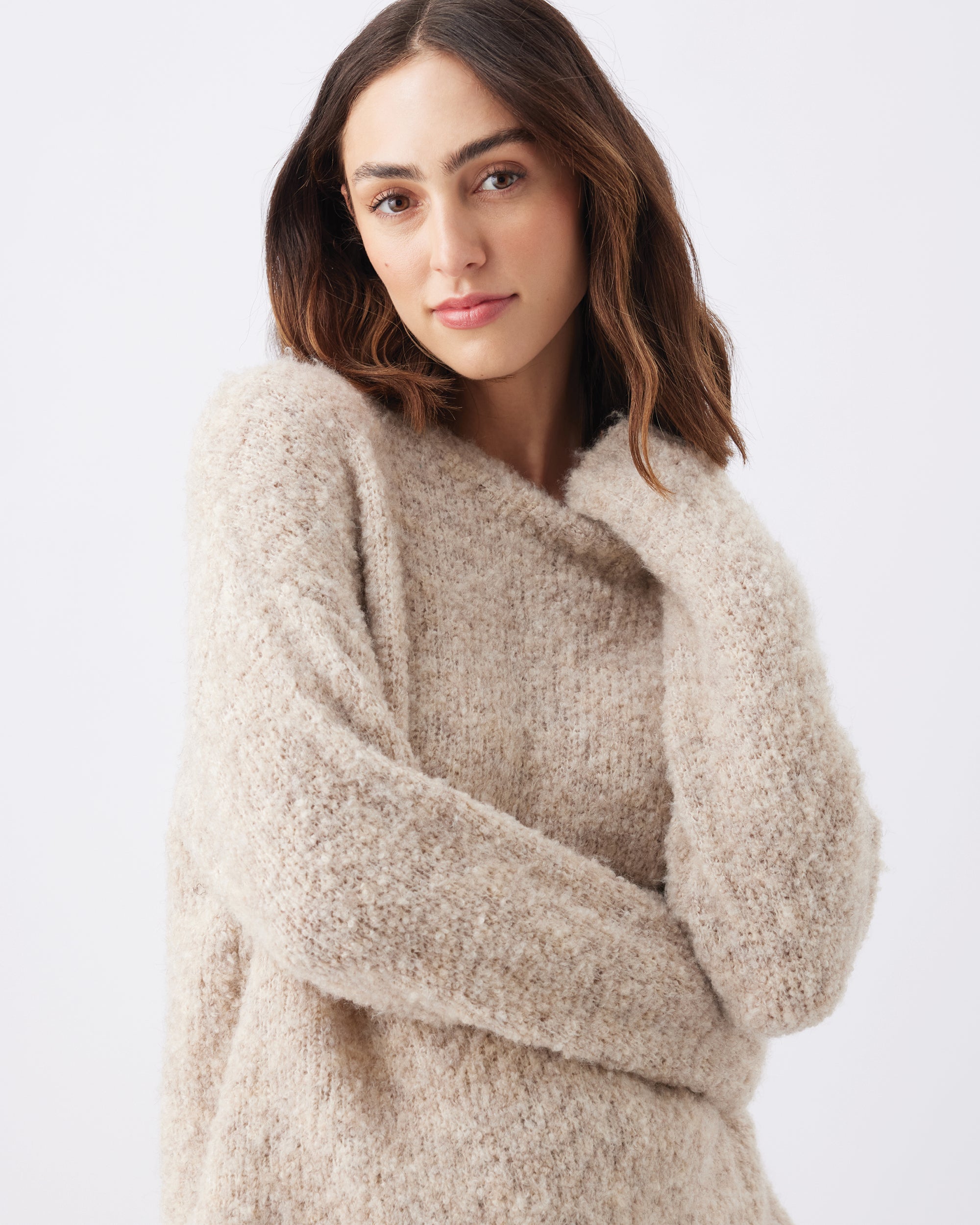 Theo Cosy Knit Latte