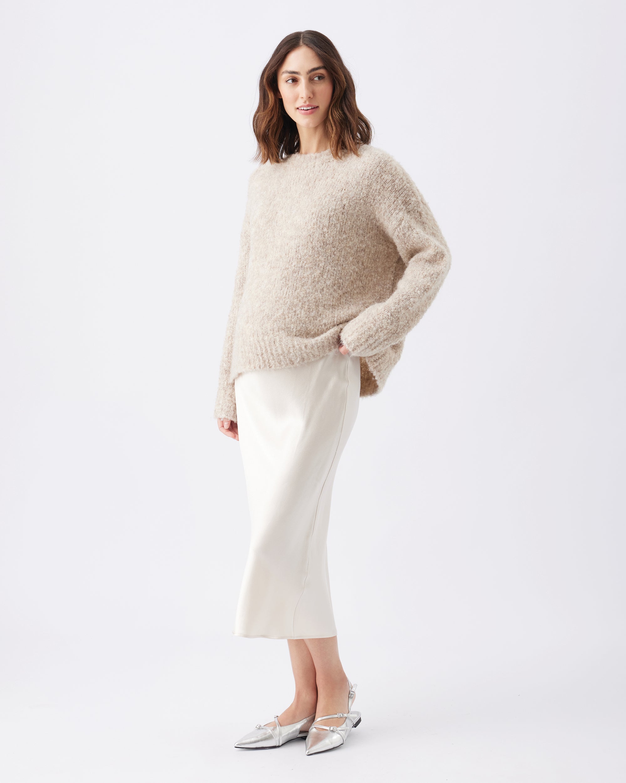 Theo Cosy Knit Latte