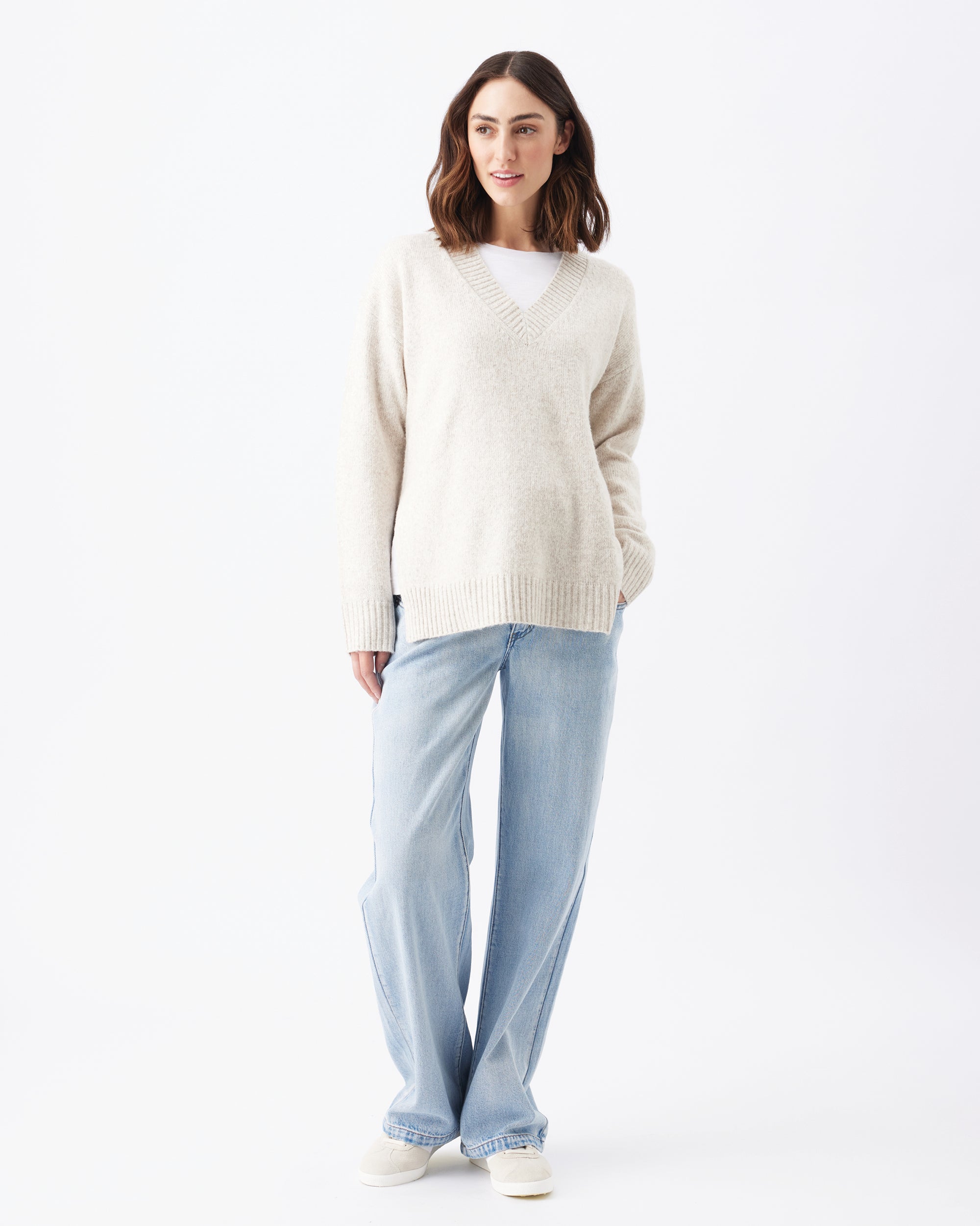 Vera Nursing Knit Oat Marle
