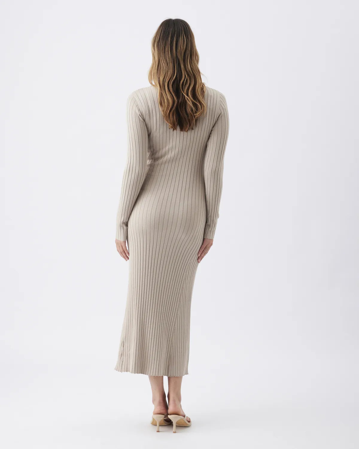 Eden Knit Nursing Dress Stone