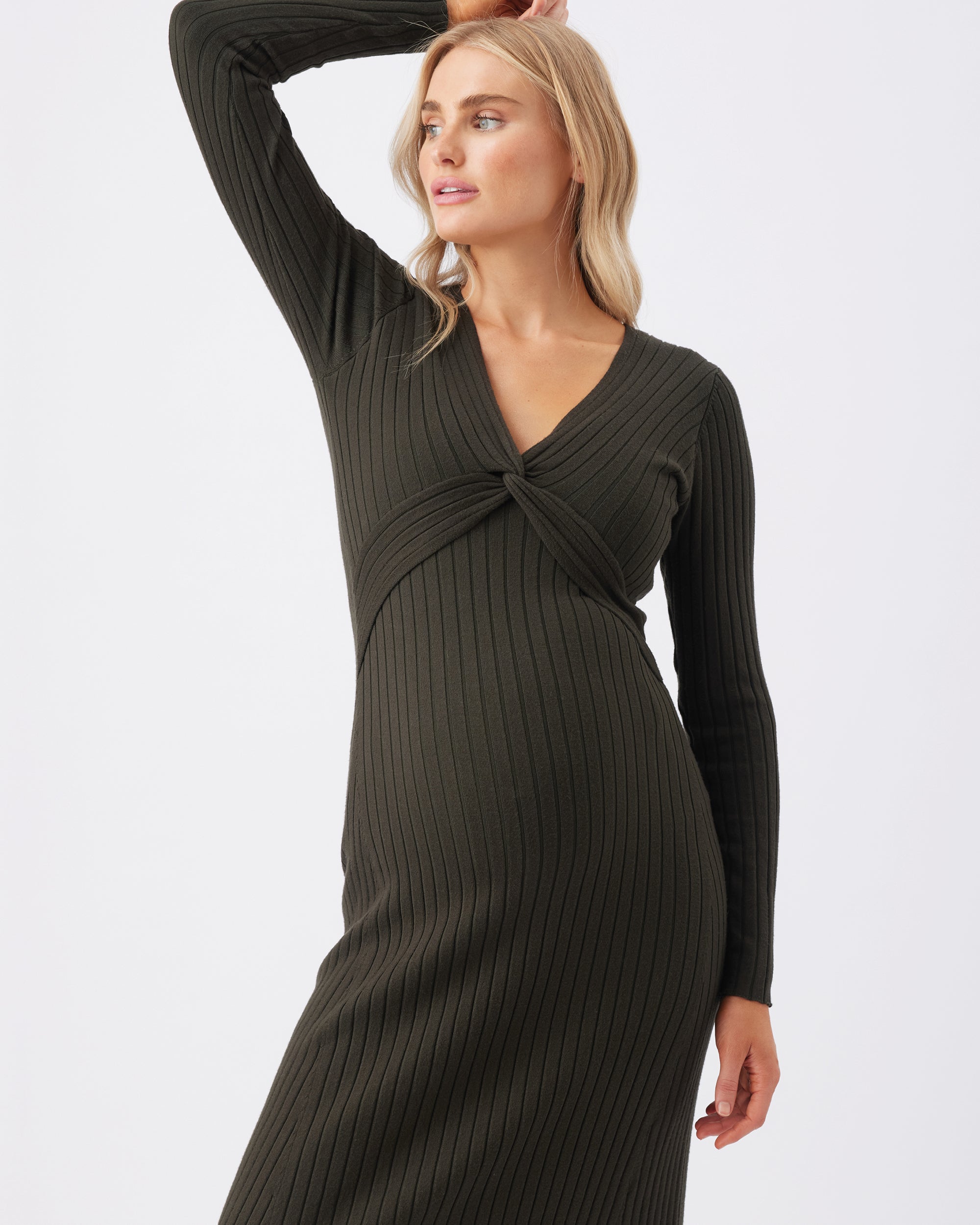 Remi Knit Nursing Dress Ivy Remi Knit Nursing Dress Ivy