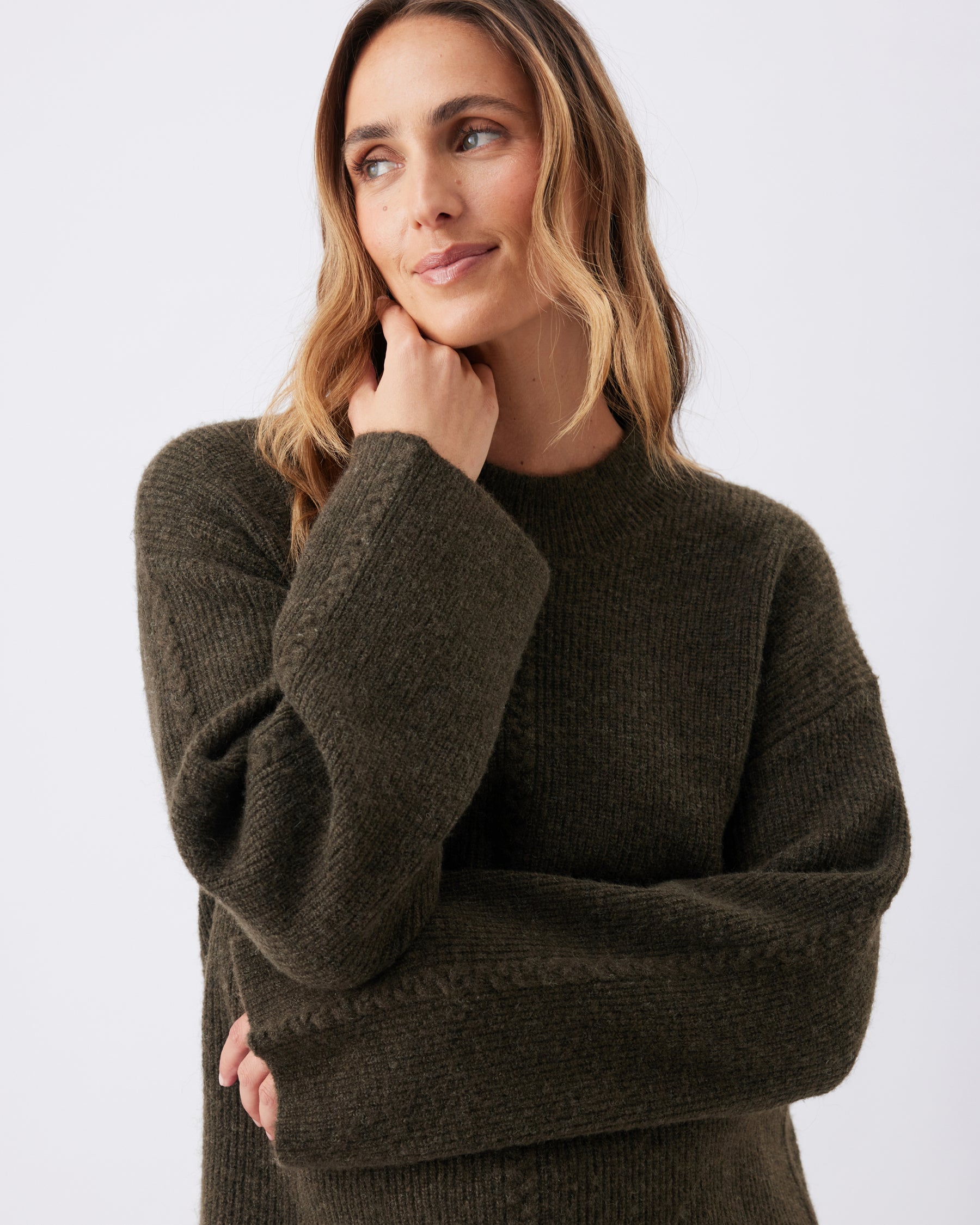 Starci Cable Knit Khaki