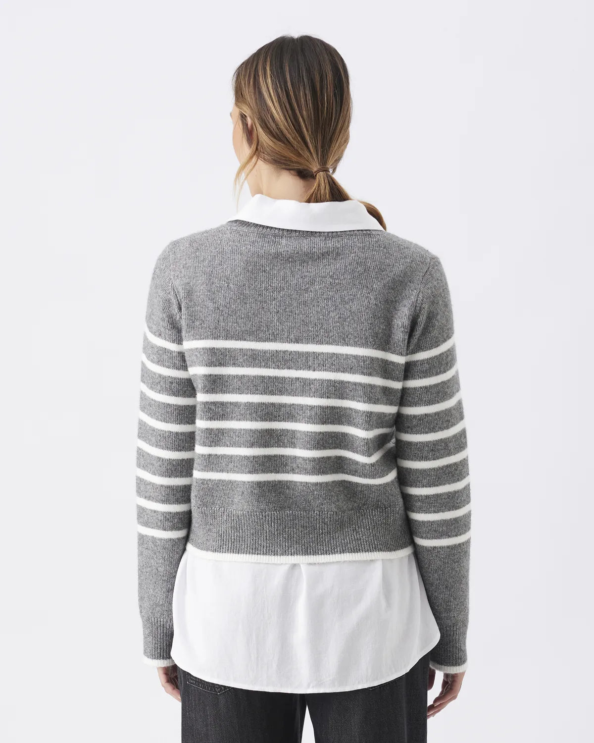 Montana Knit Grey Marle / White