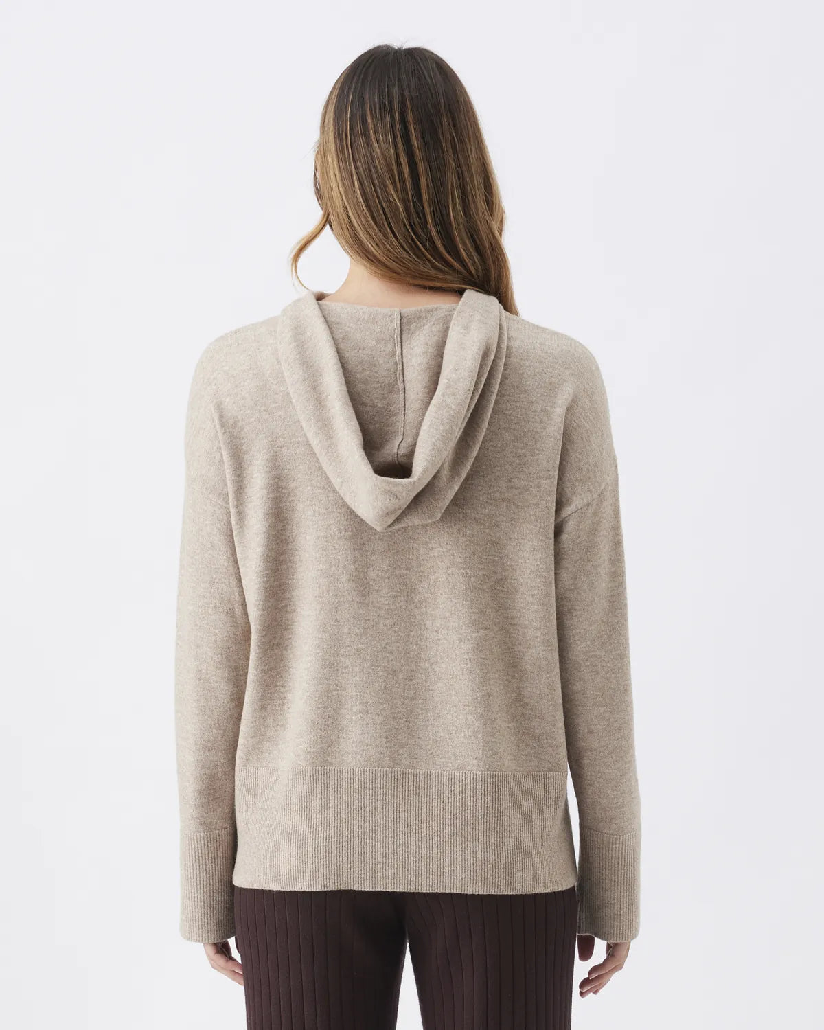 Finley Nursing Knit Hoodie Latte