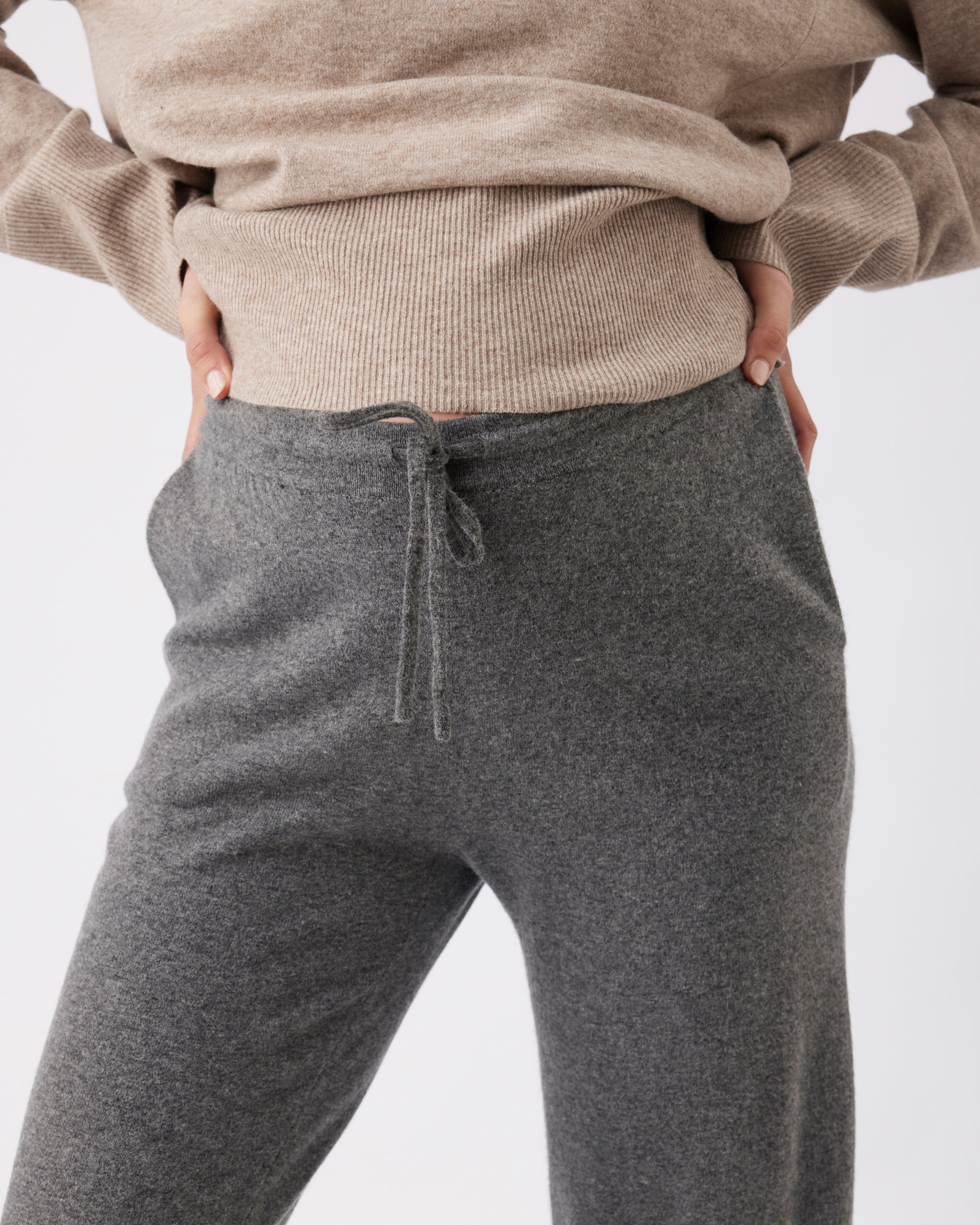 Coco Knit Pant Charcoal Marle