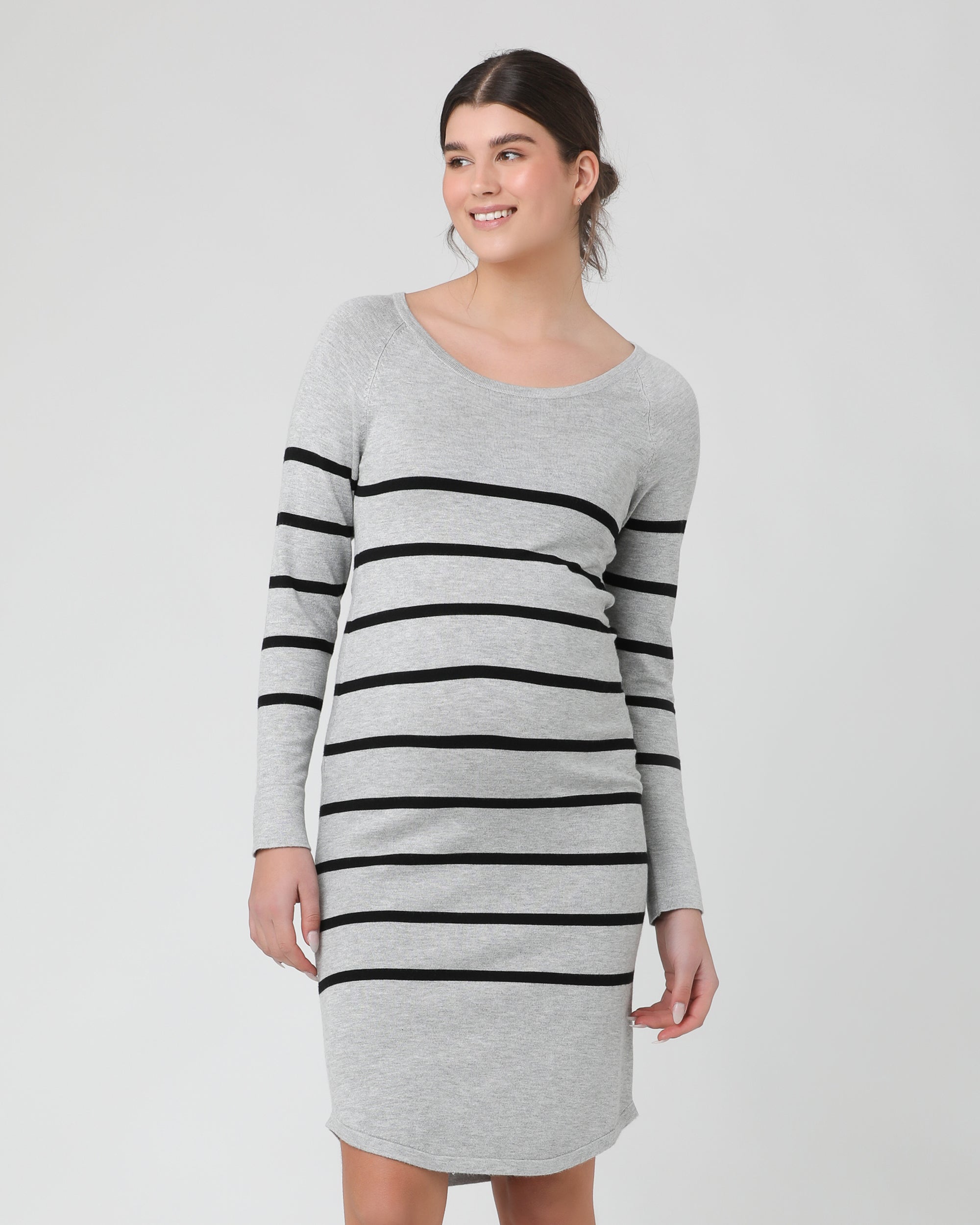 Valerie Tunic Dress - Grey/Black