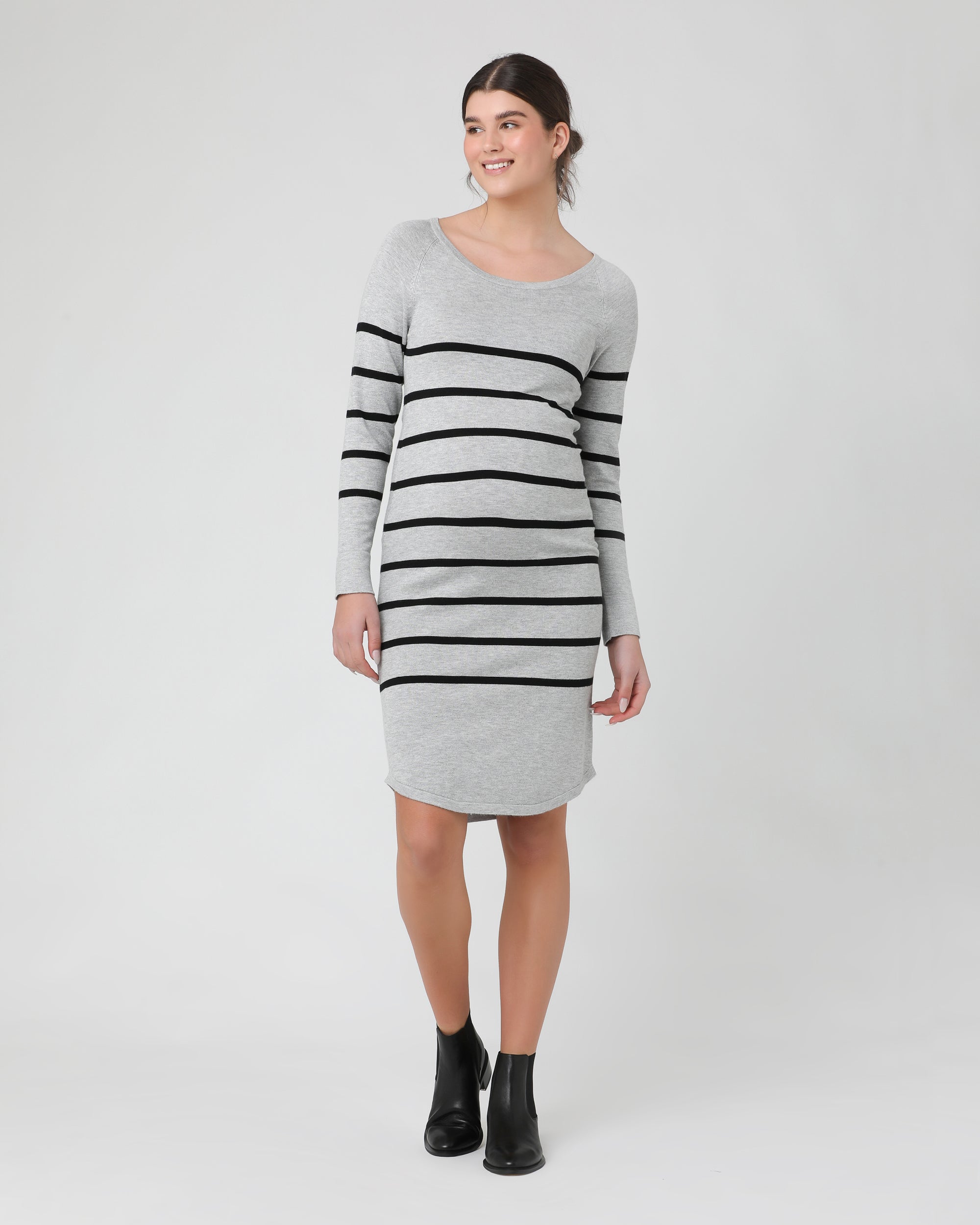 Valerie Tunic Dress Grey/Black