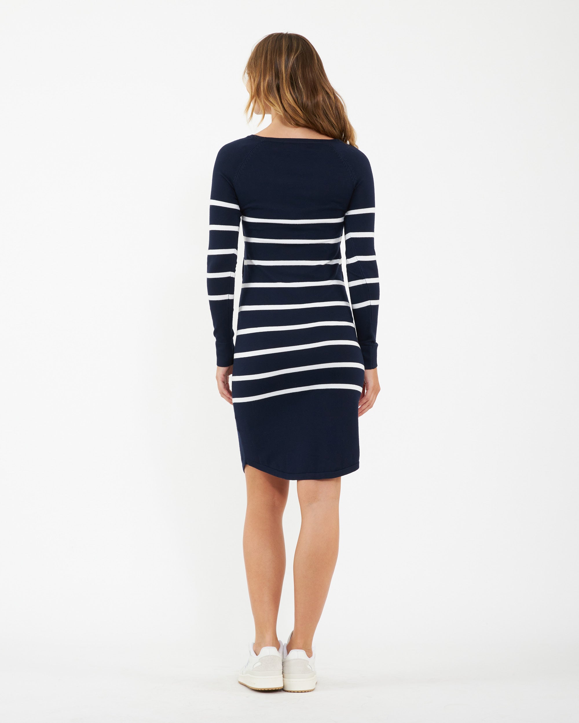 Valerie Up/Down Nursing Tunic Navy / White