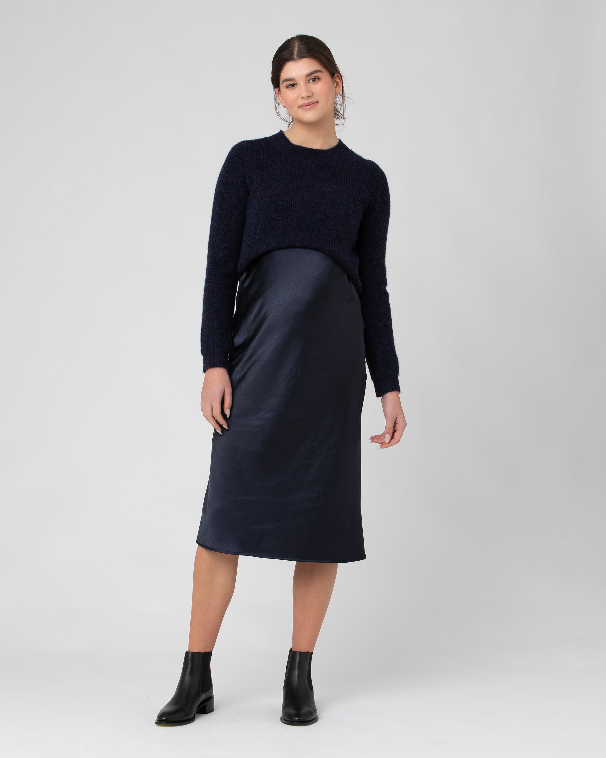 Mandy Detachable Nursing Knit Navy