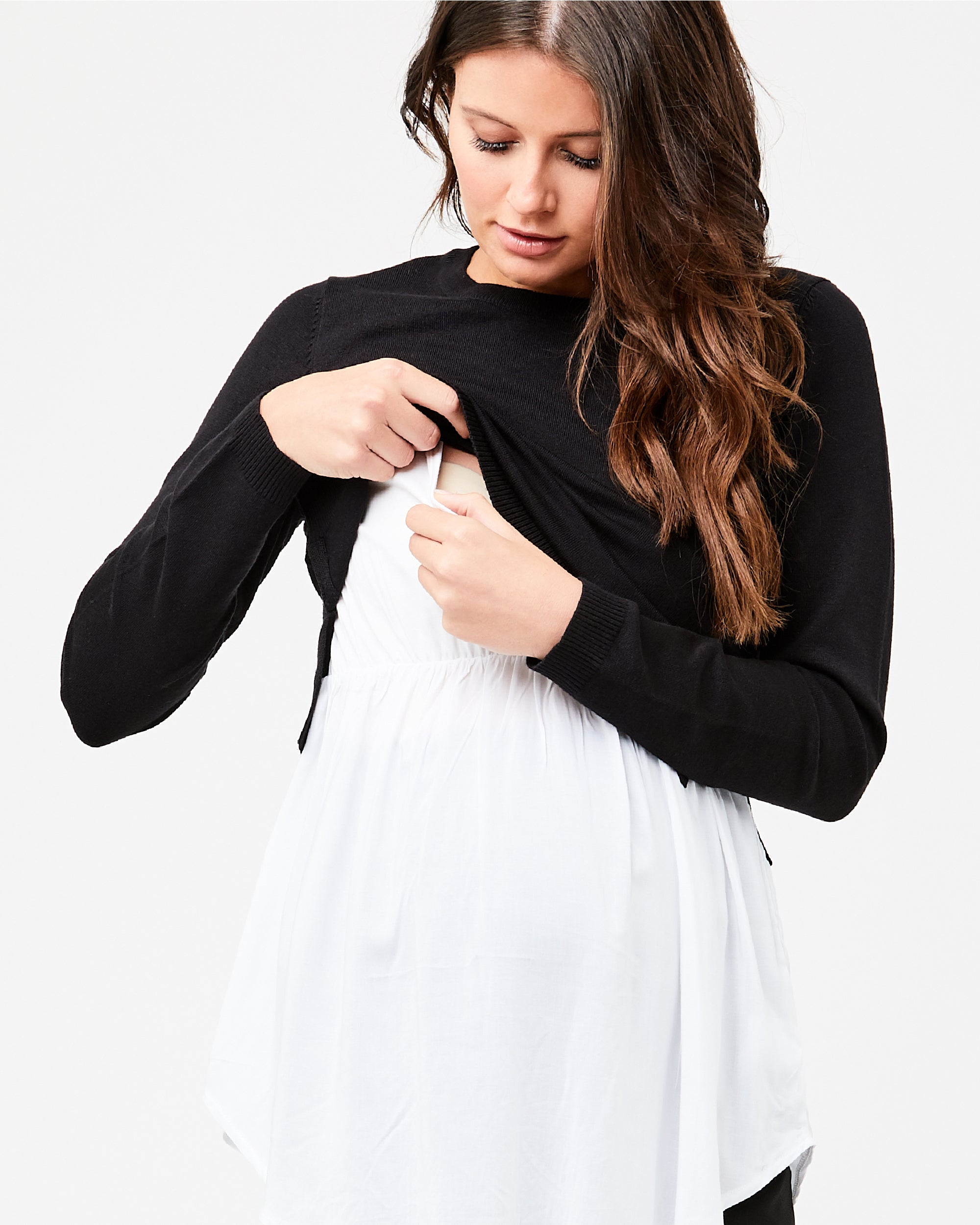 Pia Nursing Knit Black