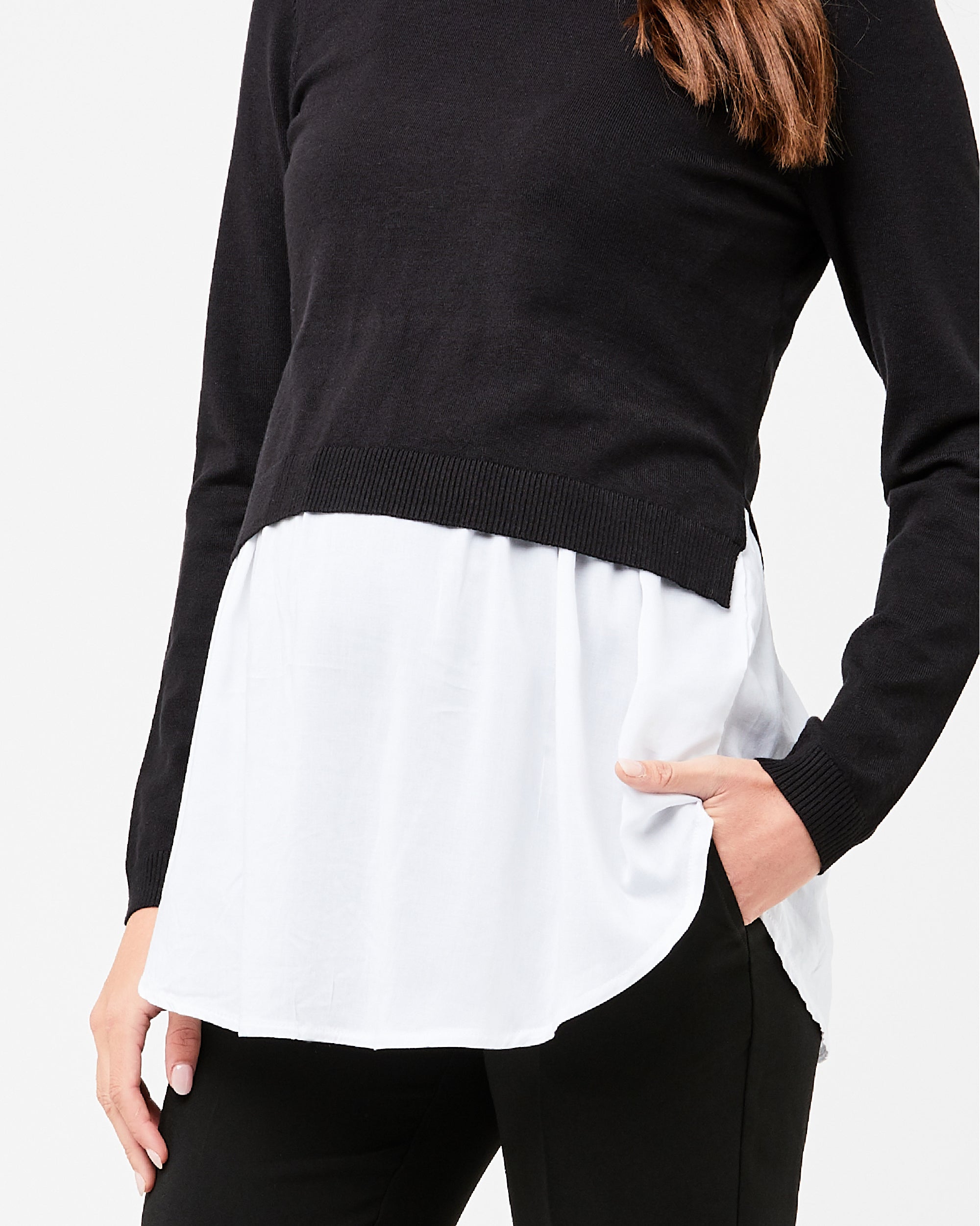 Pia Nursing Knit Black