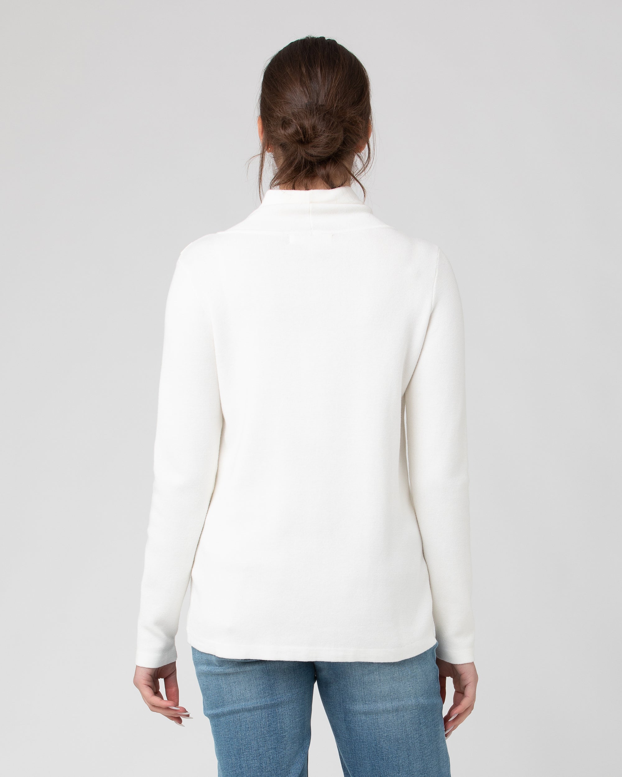 Cassie Cross Over Nursing Knit Off White