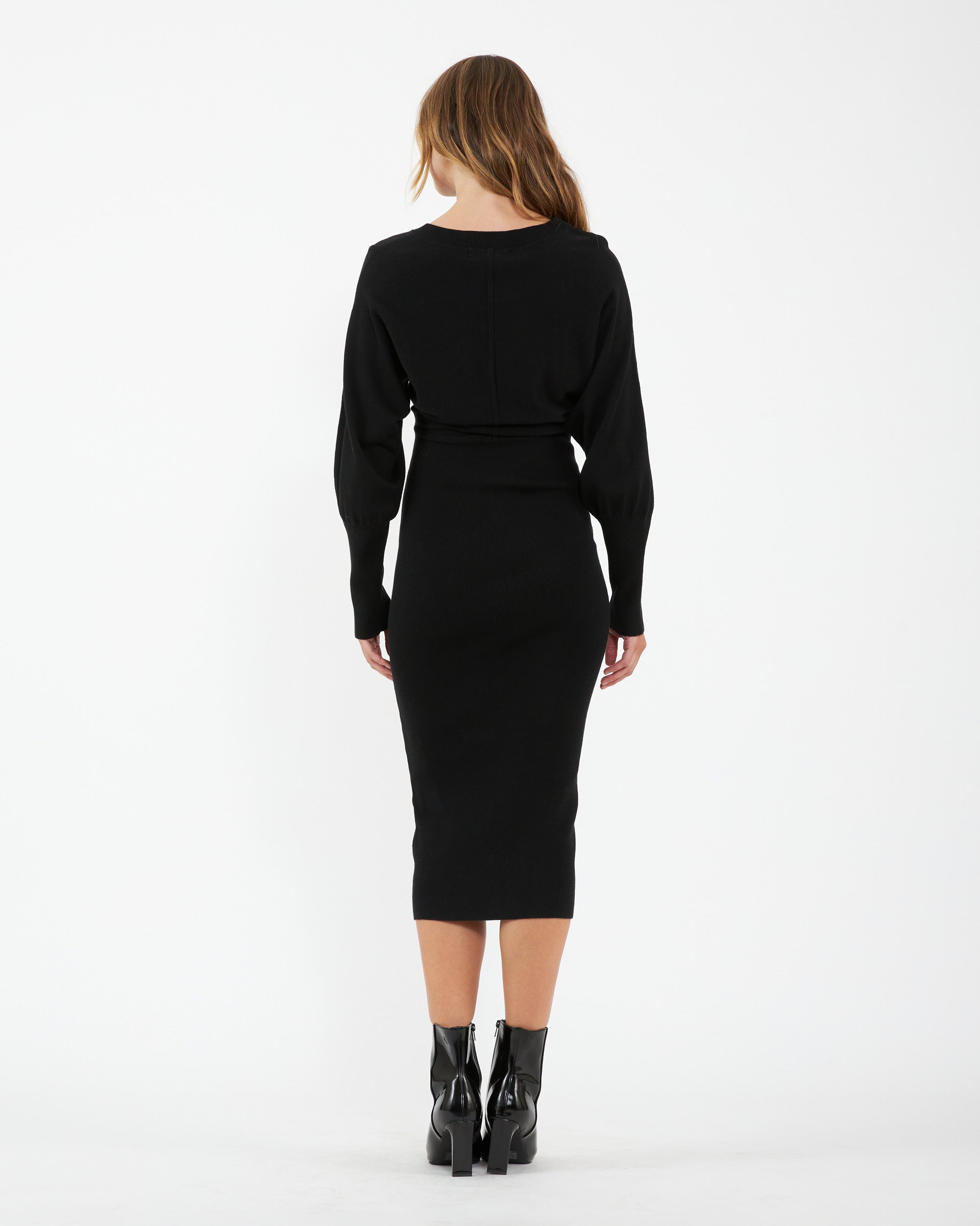 Sloane Knit Dress Black