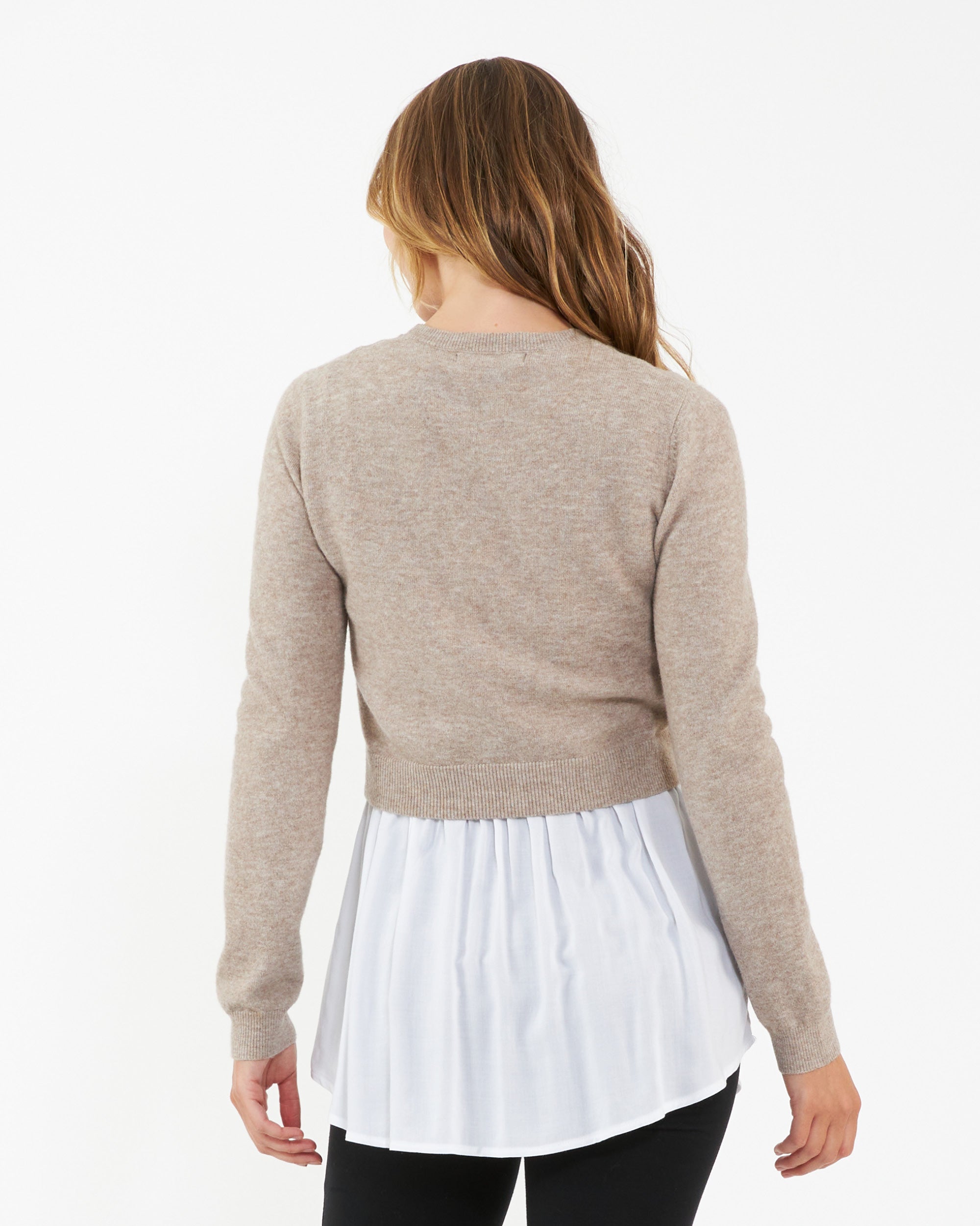 Sandy Detachable Nursing Knit  Latte