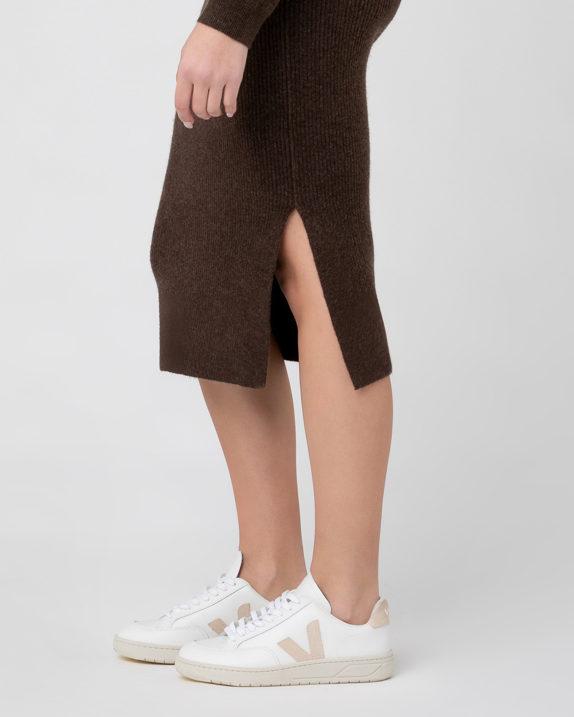 Dani Knit Skirt Chocolate