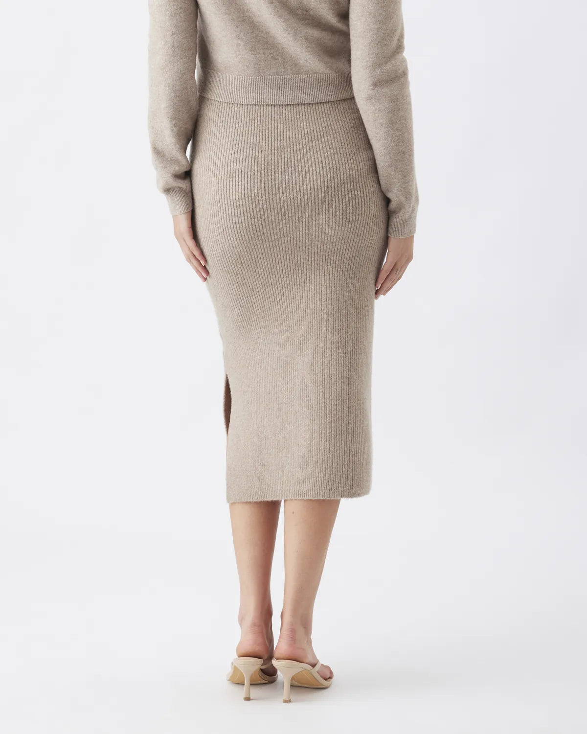 Dani Knit Skirt Latte