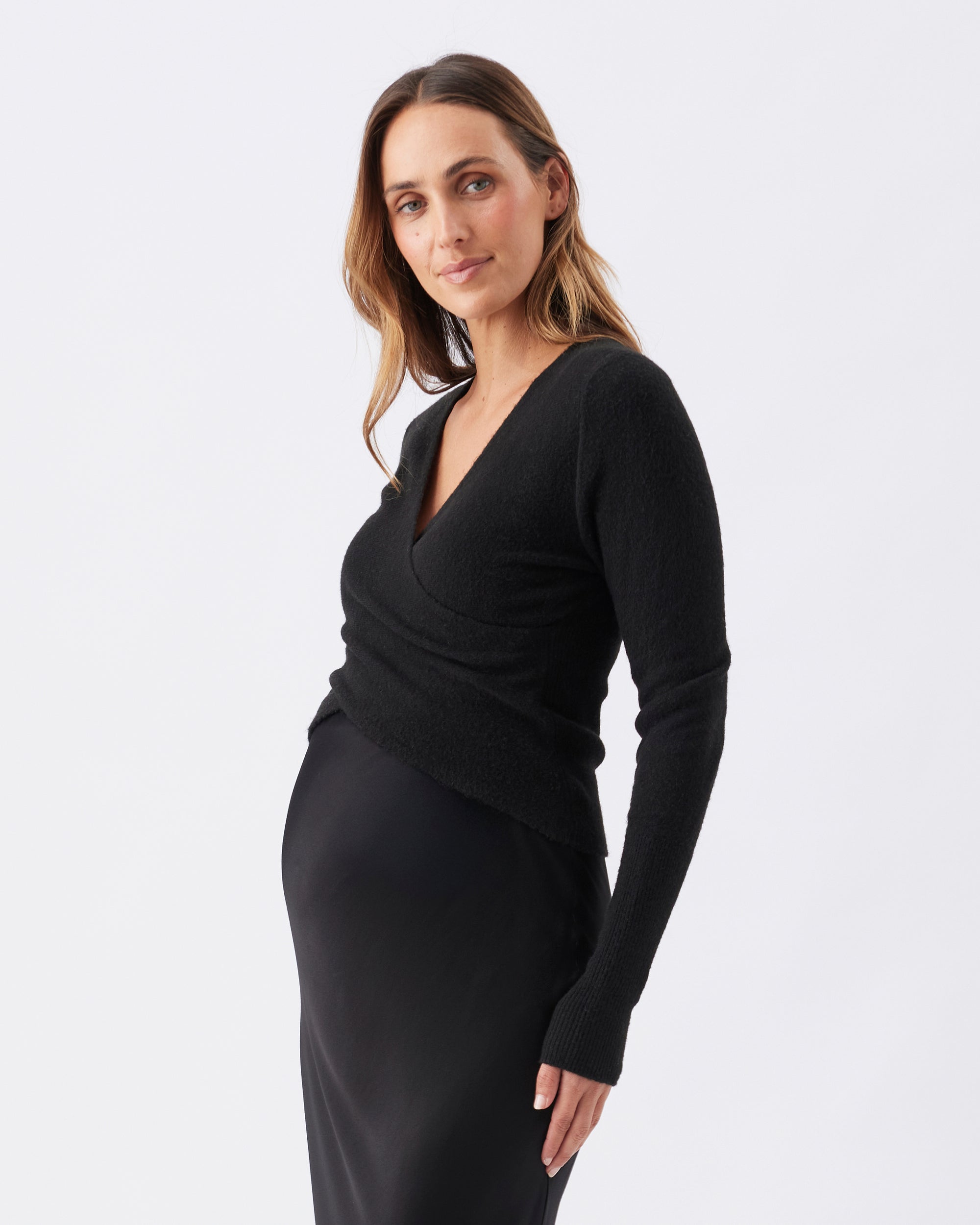 Willa Nursing Knit Black