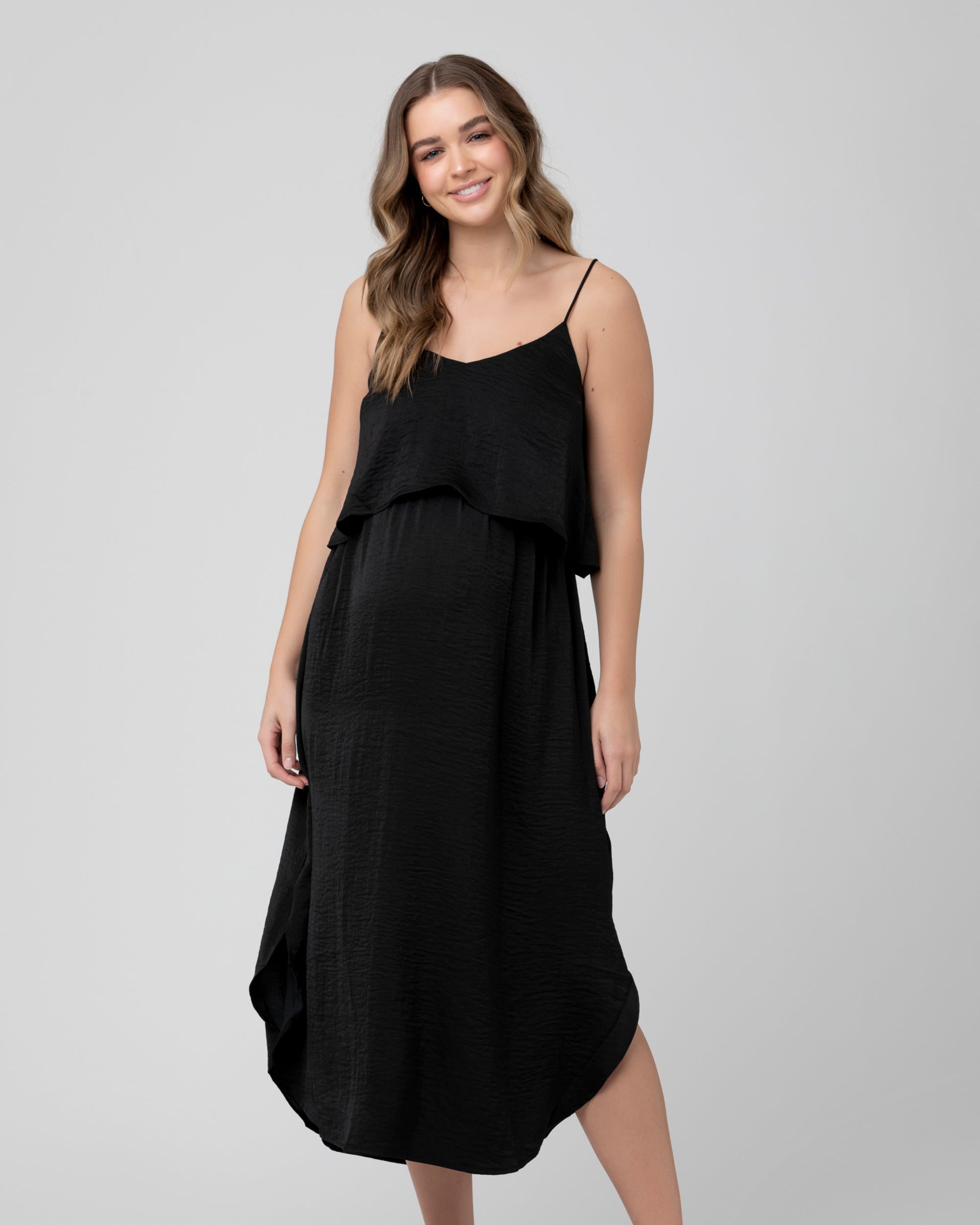 Slip Dress Maternity Nursing Slip Nursing Slip Dress Black