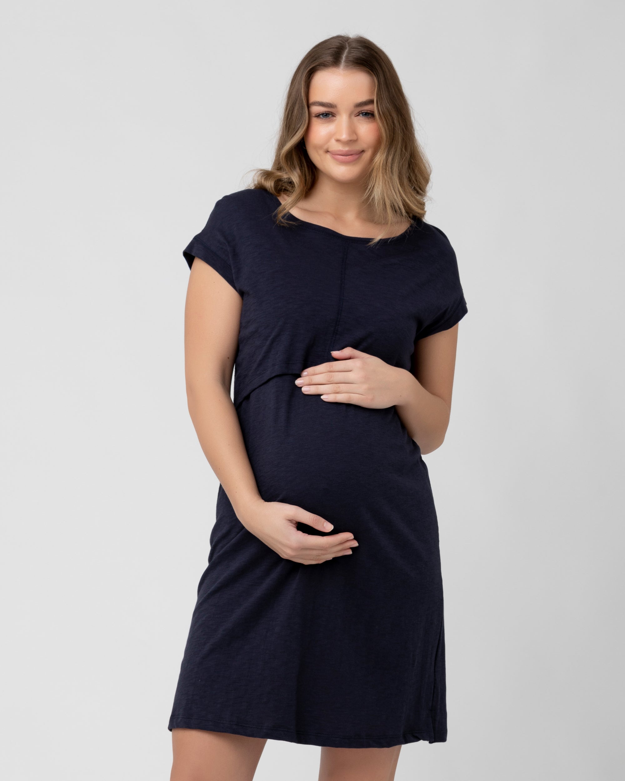 Roxie Nursing Dress Navy