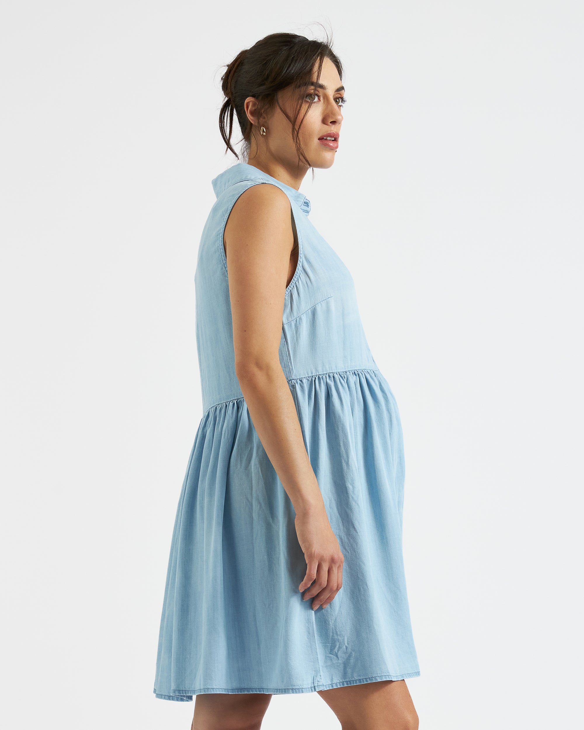 Bec Chambray Dress  Clean Fade