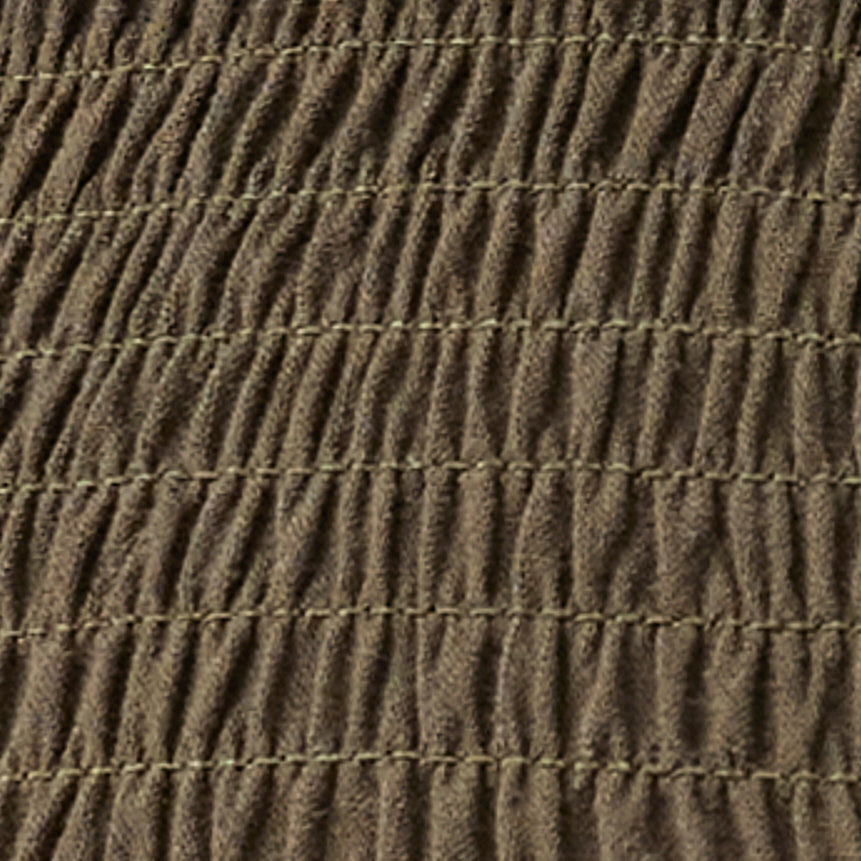 Brandi Shirred Dress Khaki