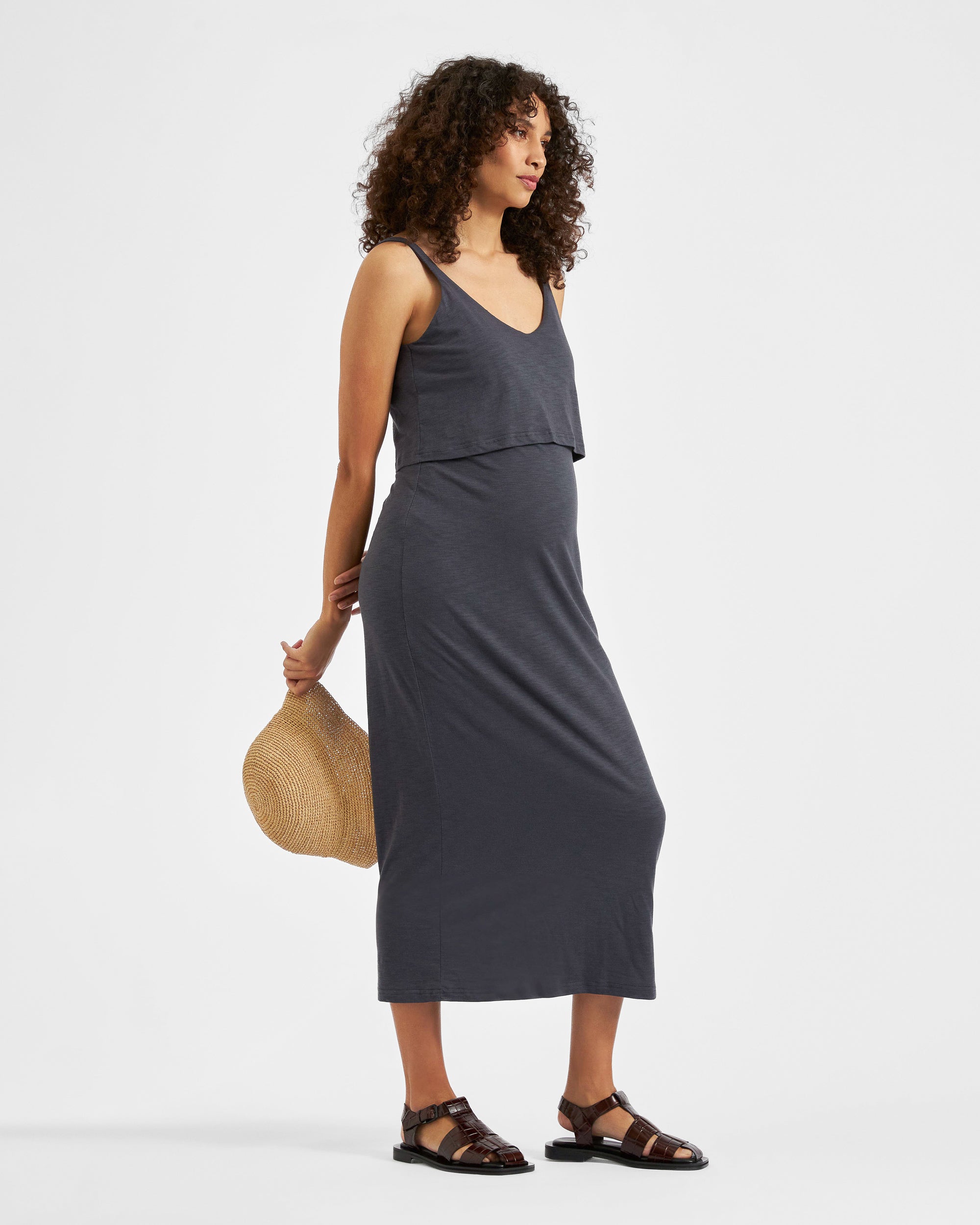 Kerry Nursing Dress Slate