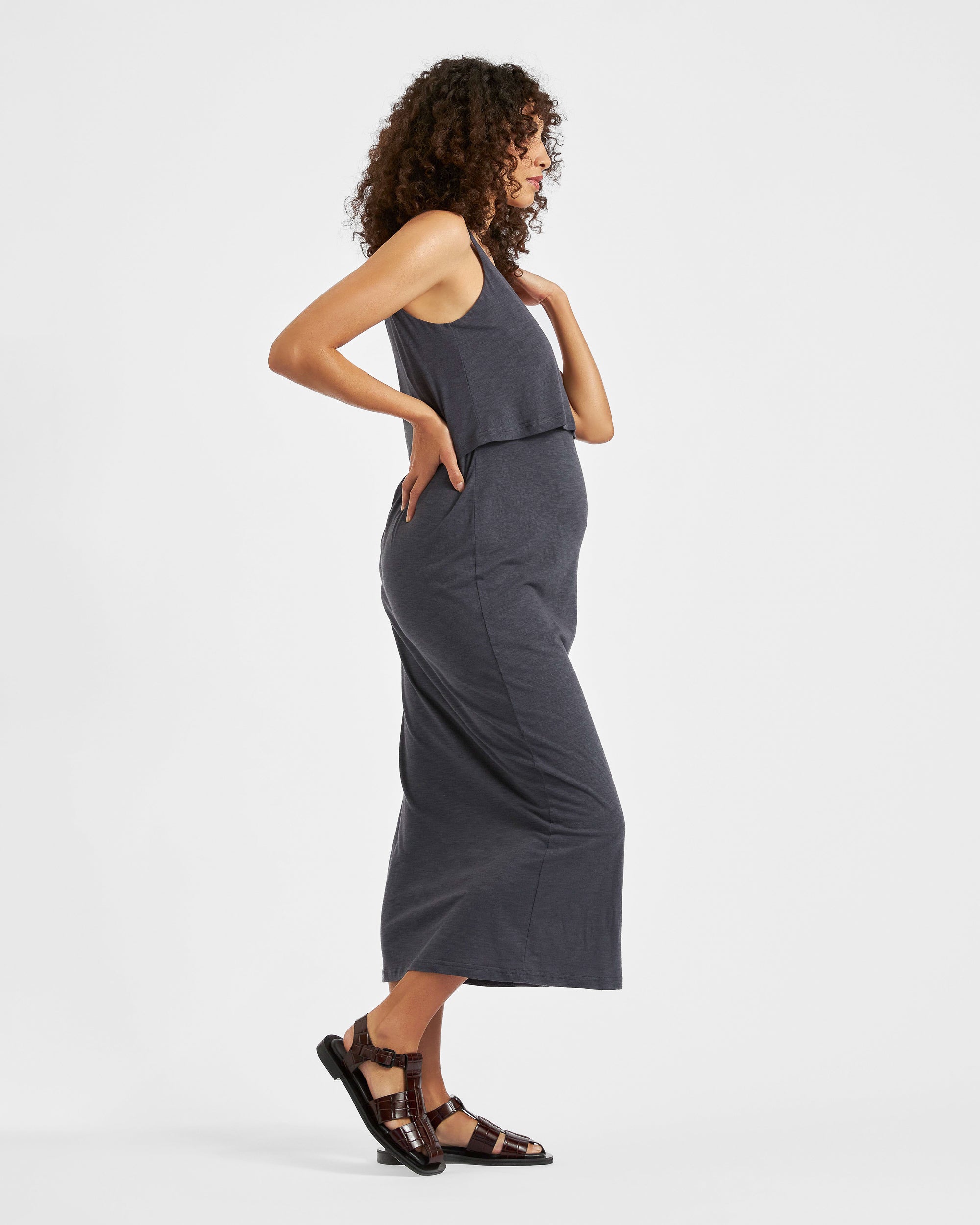 Kerry Nursing Dress Slate