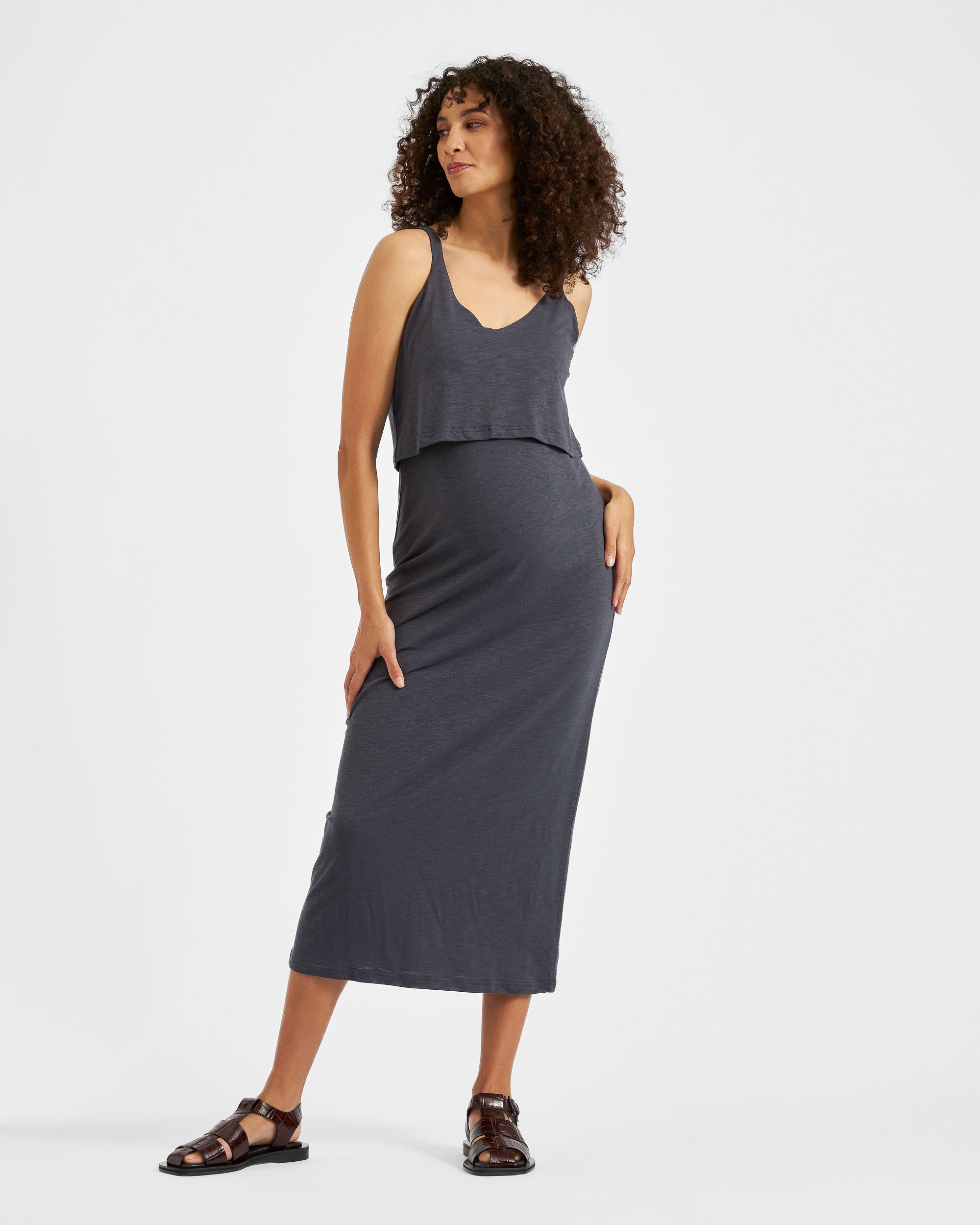 Kerry Nursing Dress Slate