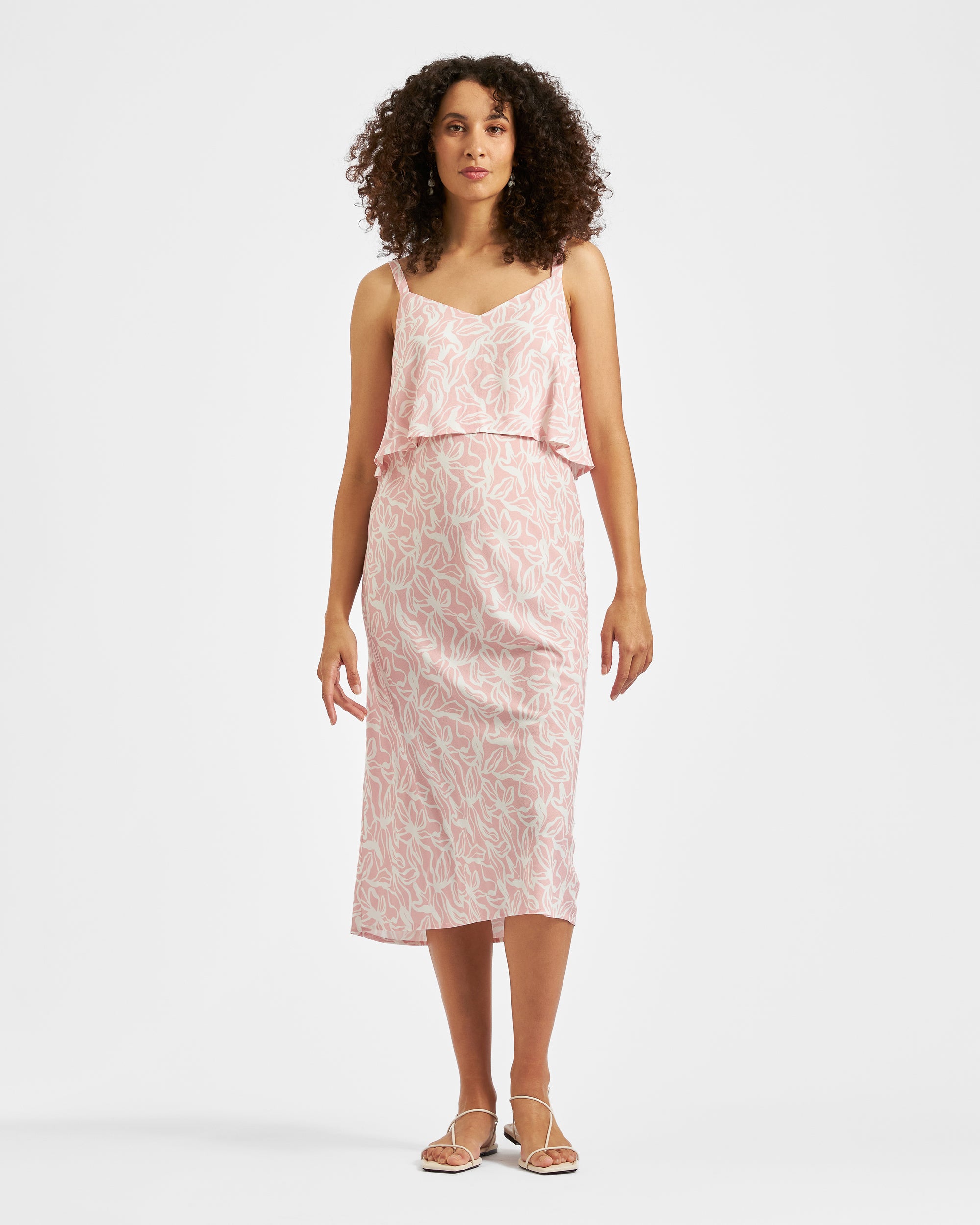 Jilly Nursing Slip Dress Soft Pink