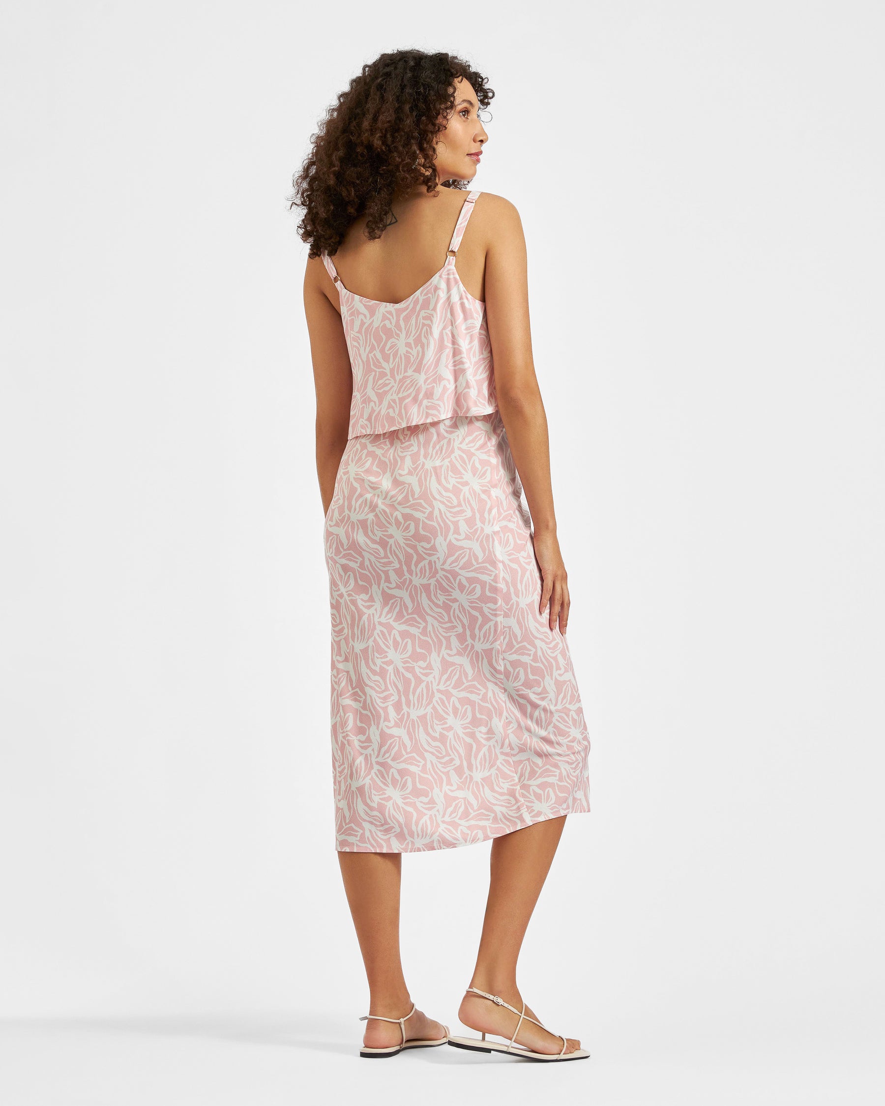 Jilly Nursing Slip Dress Soft Pink