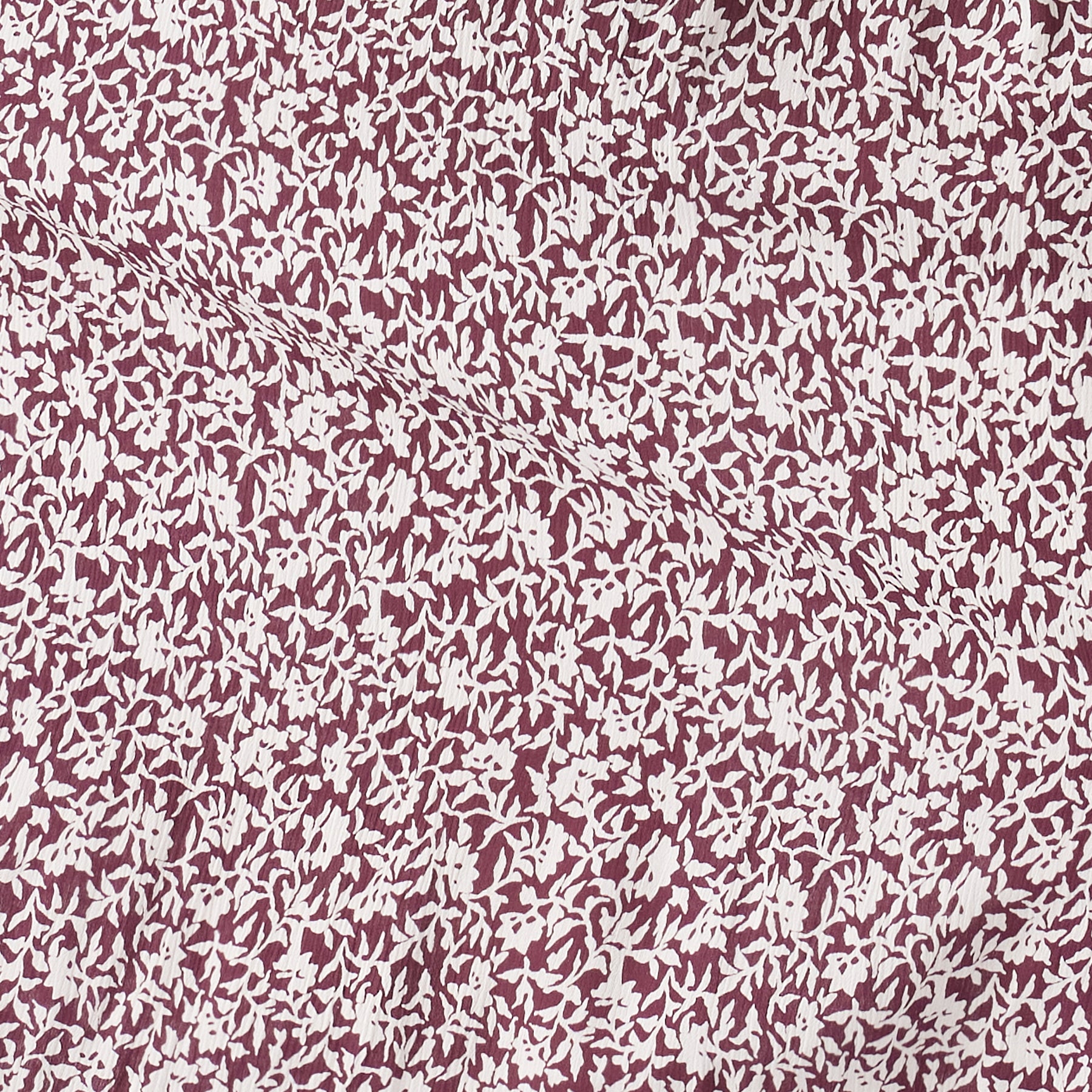 Dana Shirred Dress Maroon / White