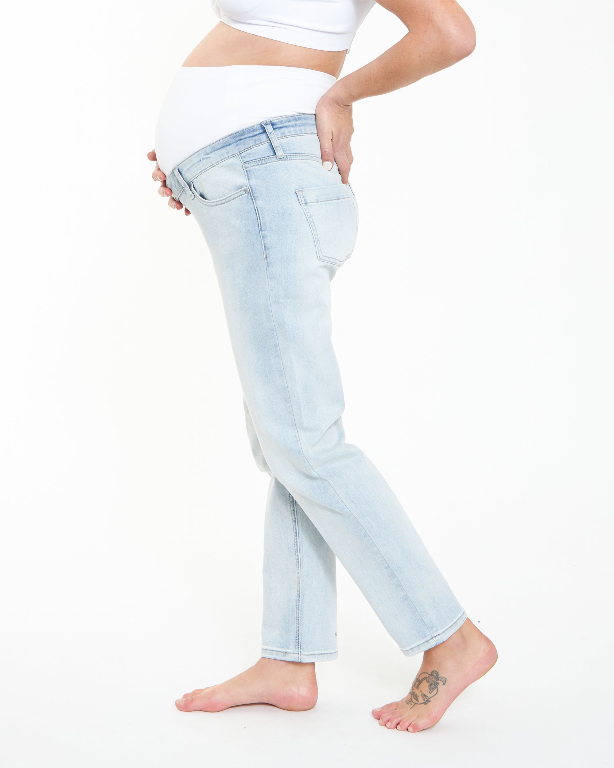 Hunter Over Bump Crop Jean Clean Fade