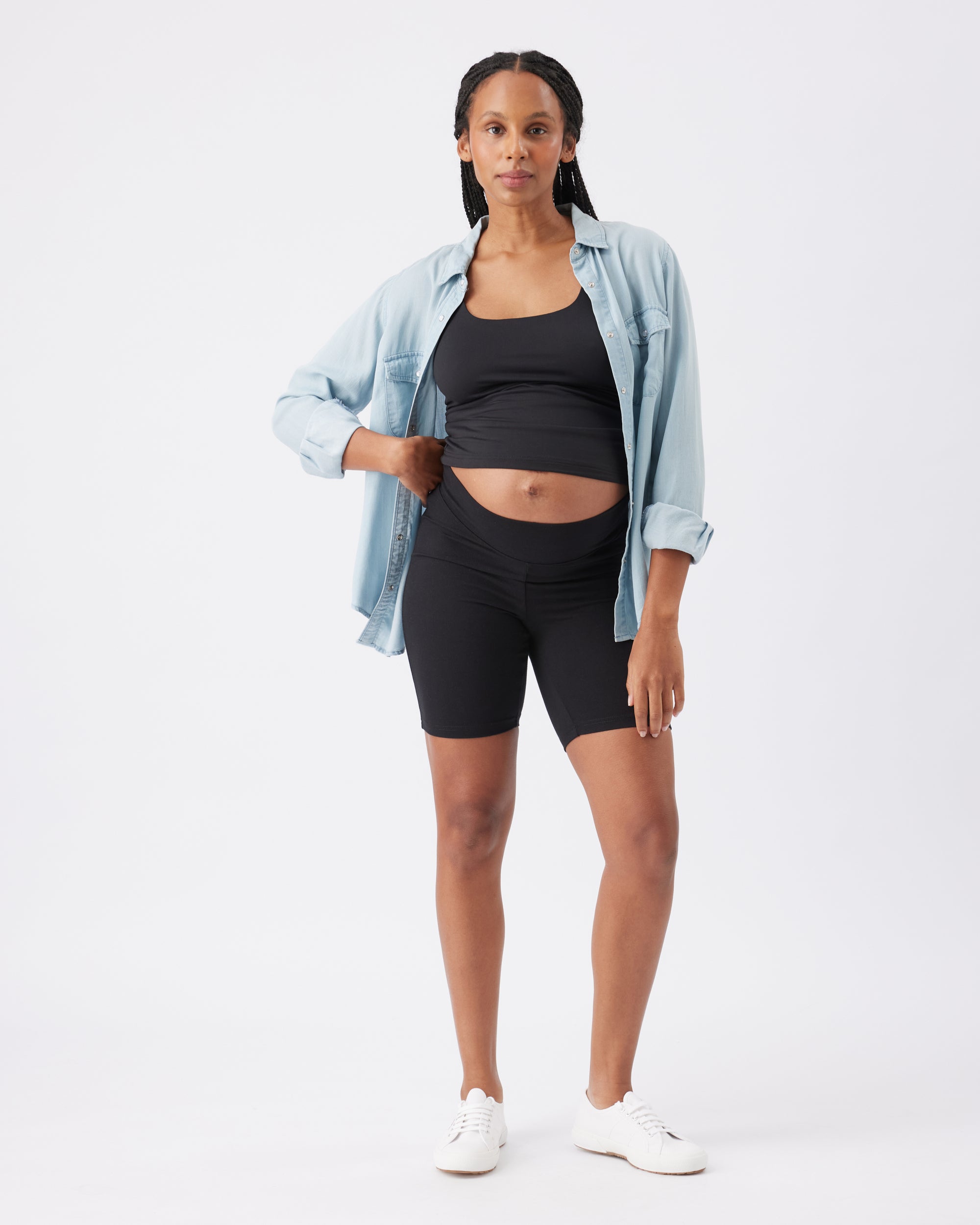 Organic Cotton Bike Short Black