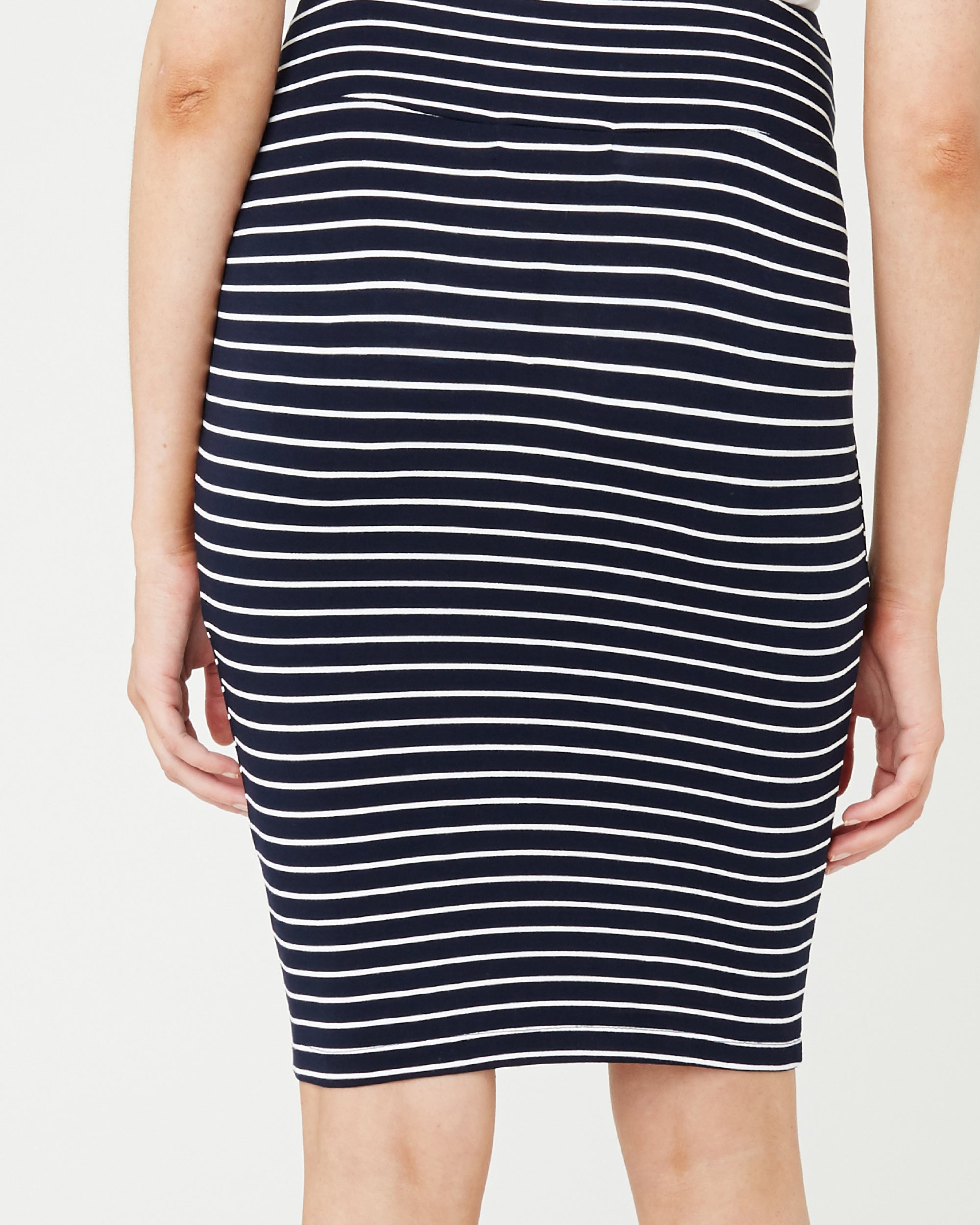 Mia Stripe Skirt Navy / White