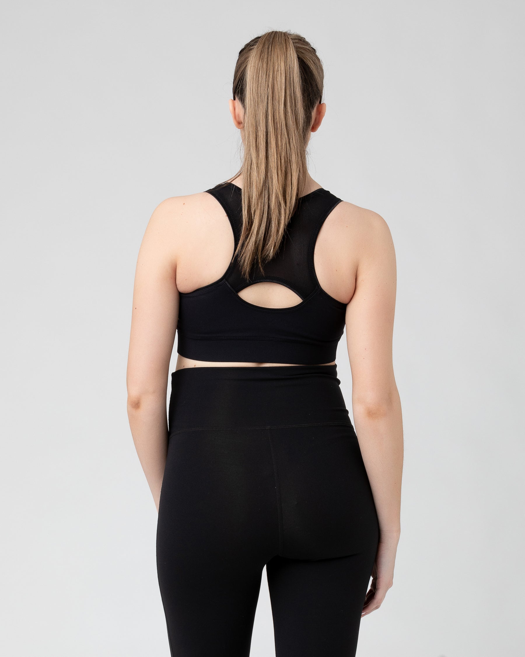 Active Nursing Crop Top Black