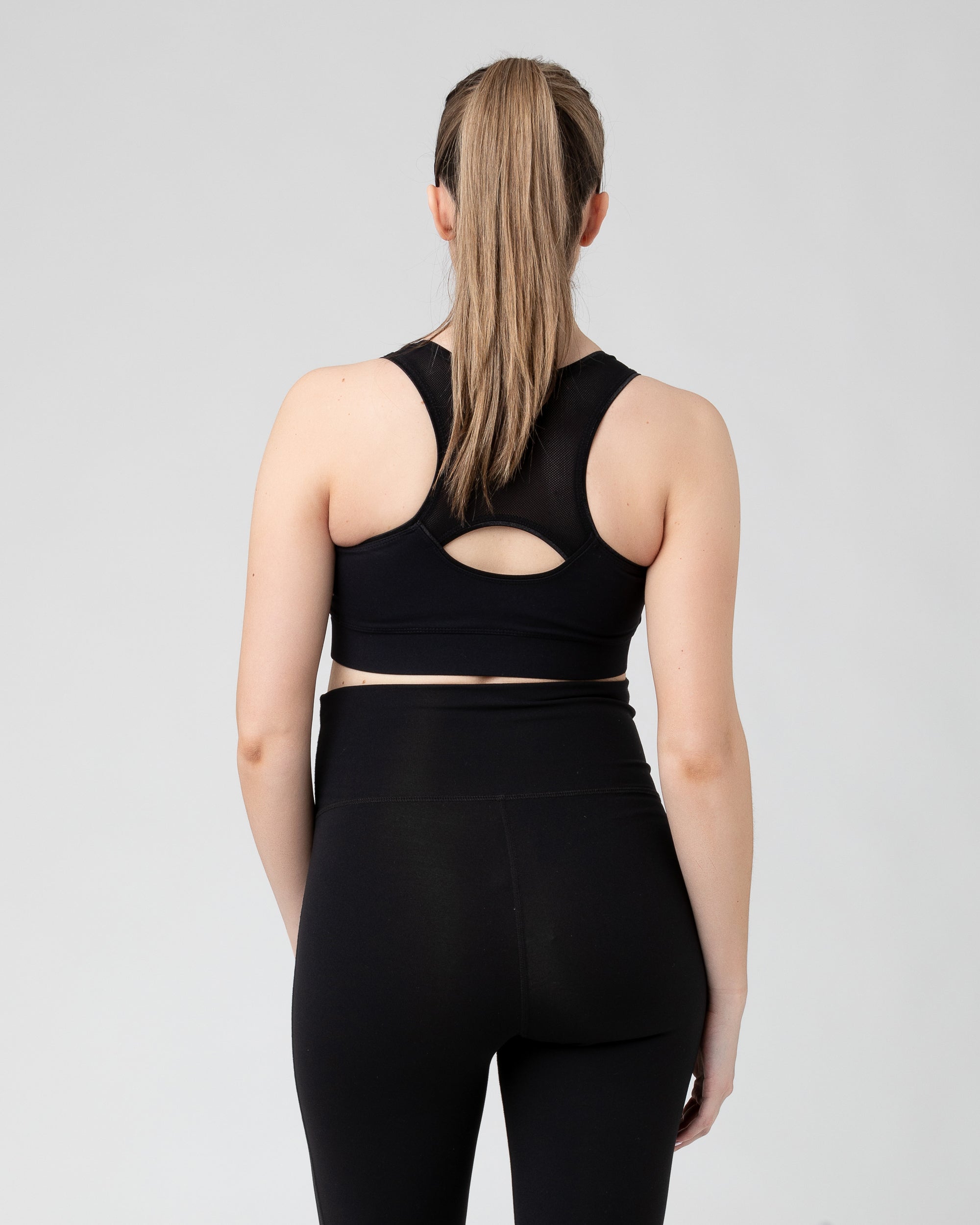 Active Nursing Crop Top  Black