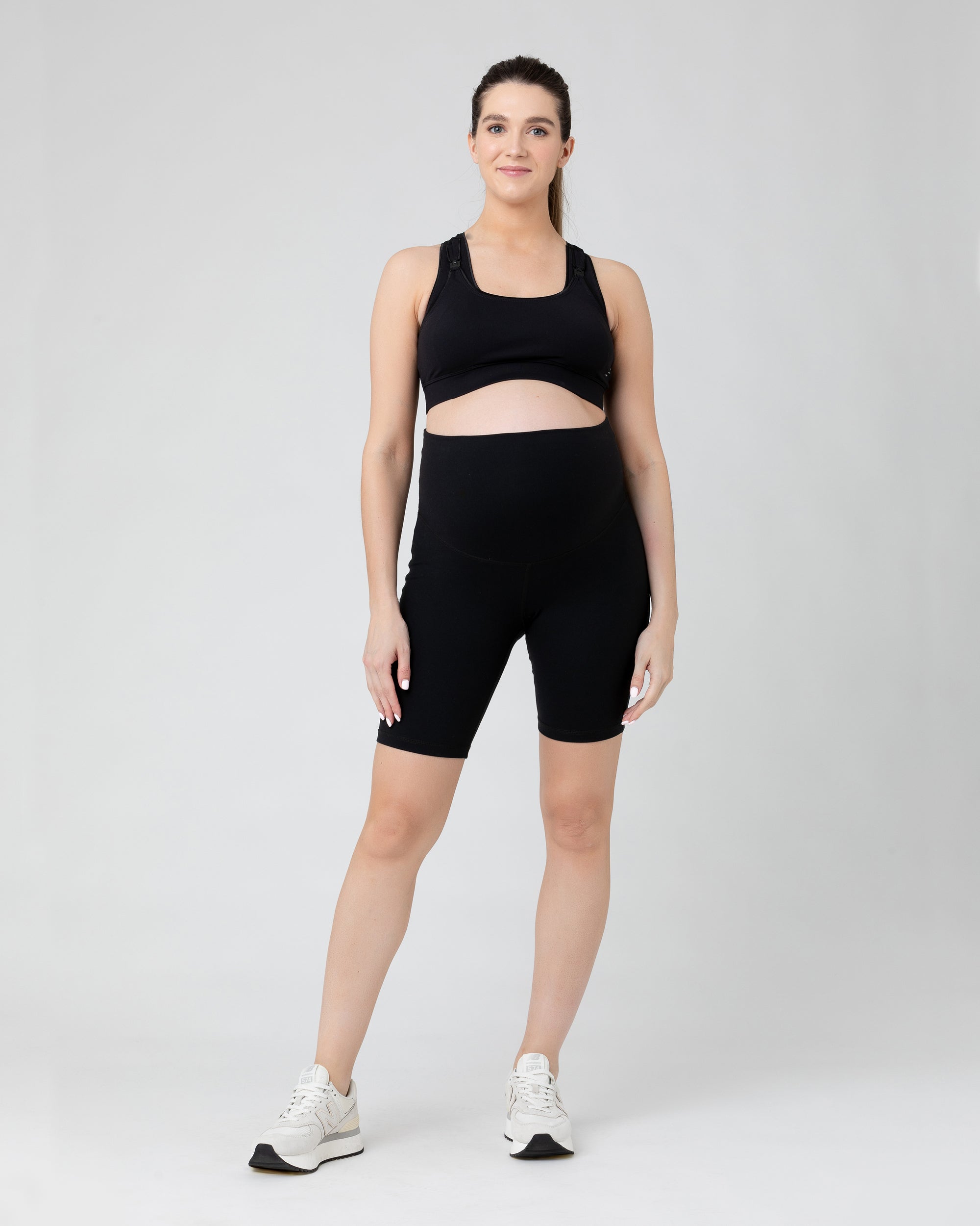 Active Nursing Crop Top  Black