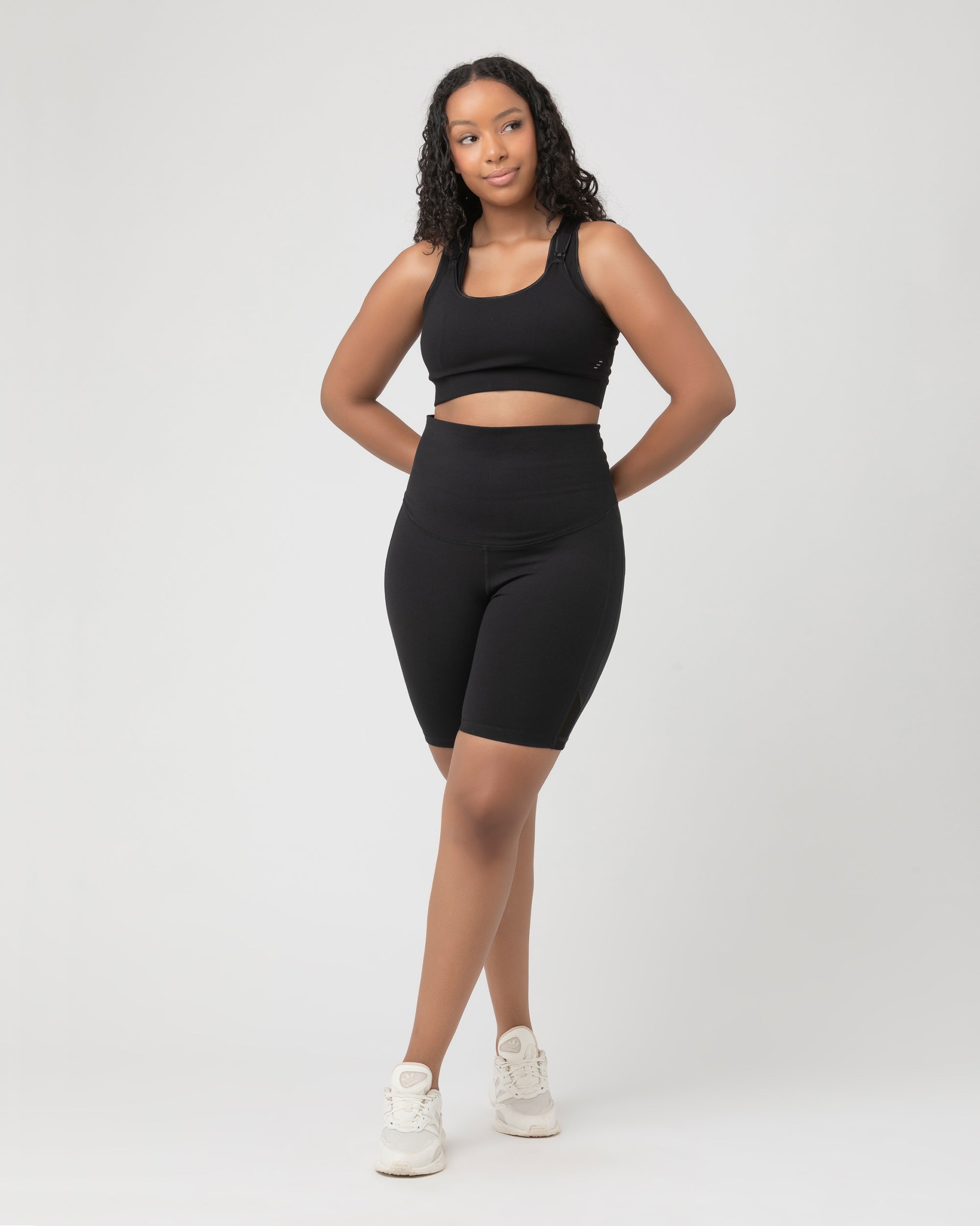 Active Nursing Crop Top Black