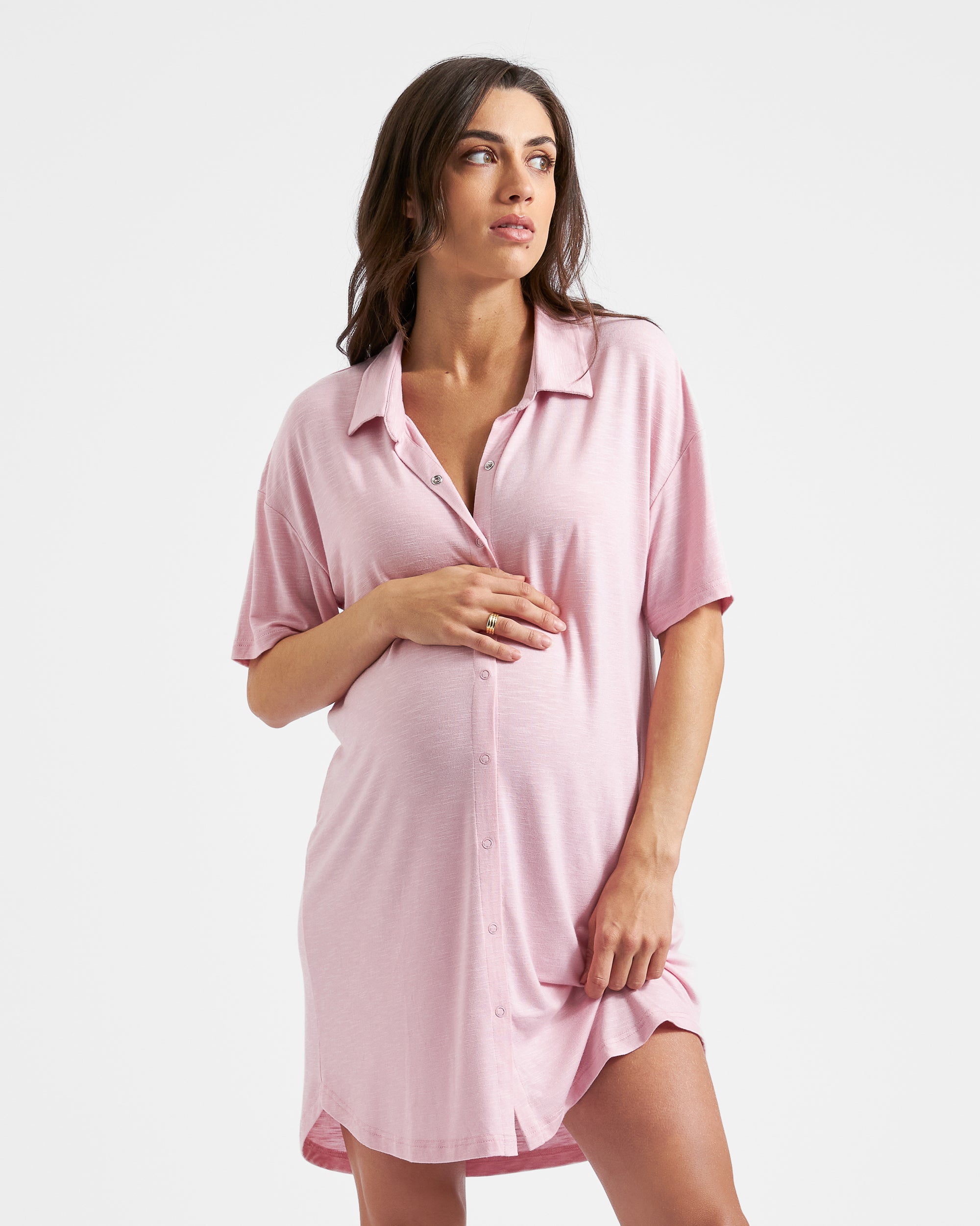 Dreamy Night Shirt Dusty Pink