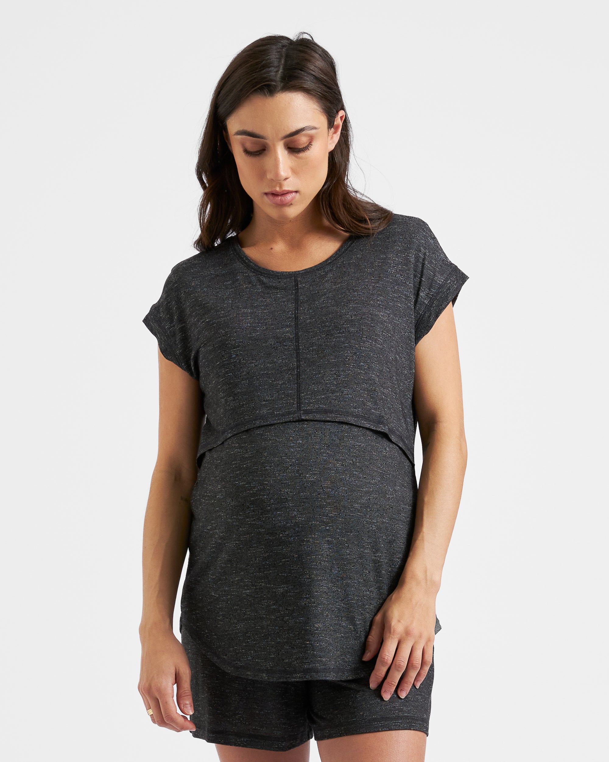 Dreamy Nursing Tee Granite