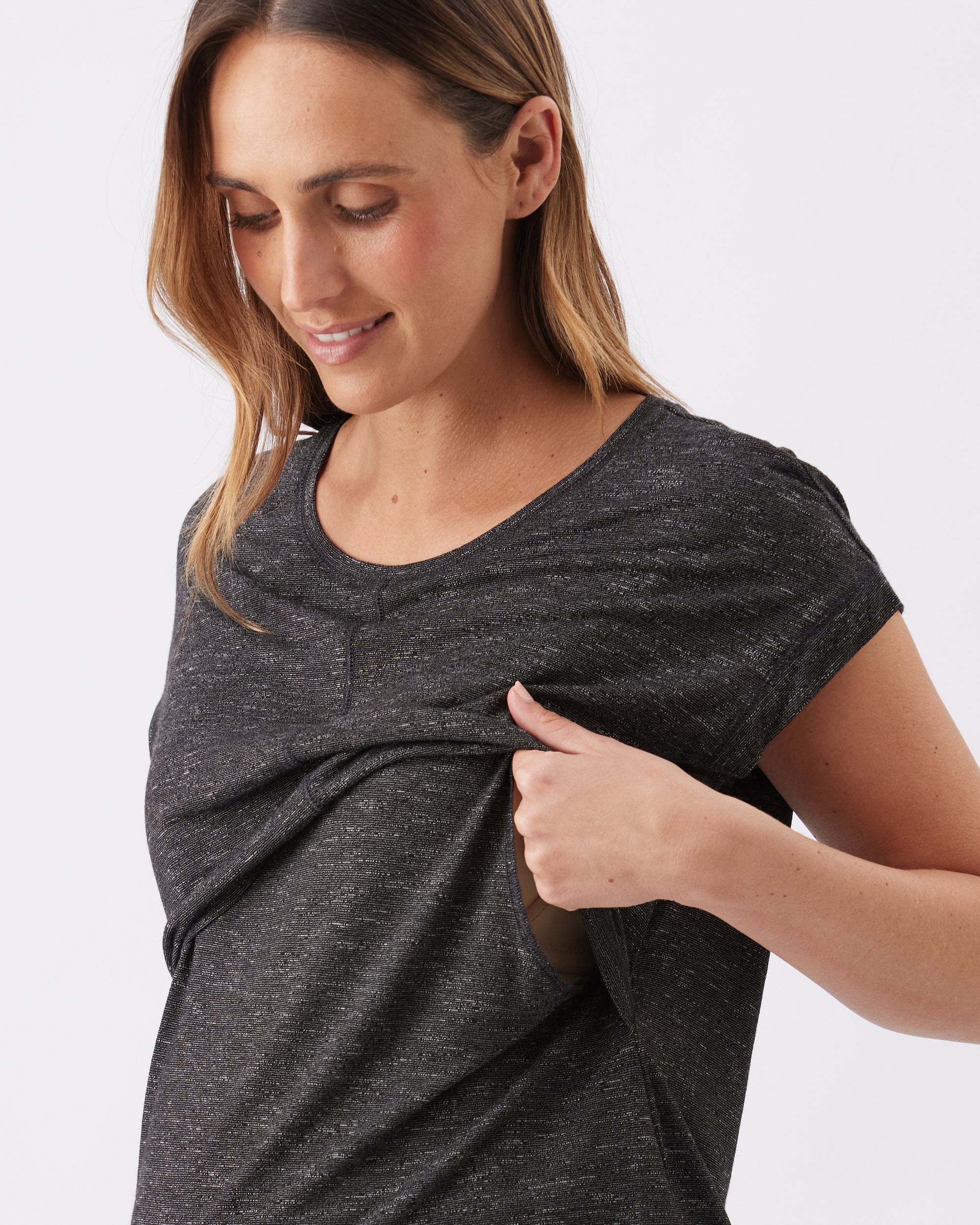 Dreamy Nursing Tee Granite