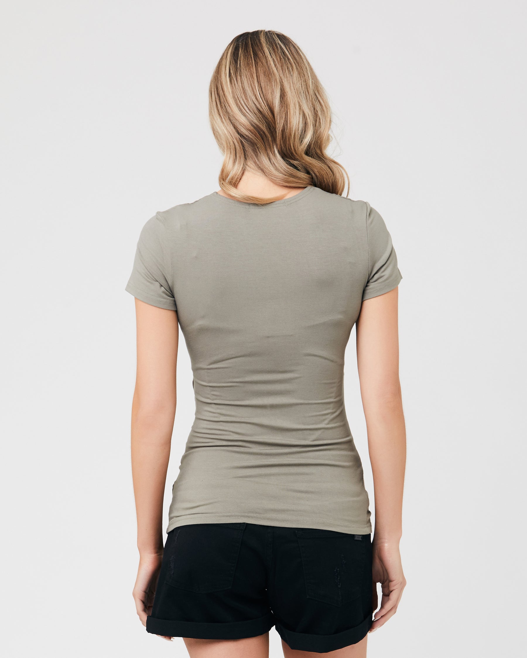 Embrace Short Sleeve Nursing Tee Moss