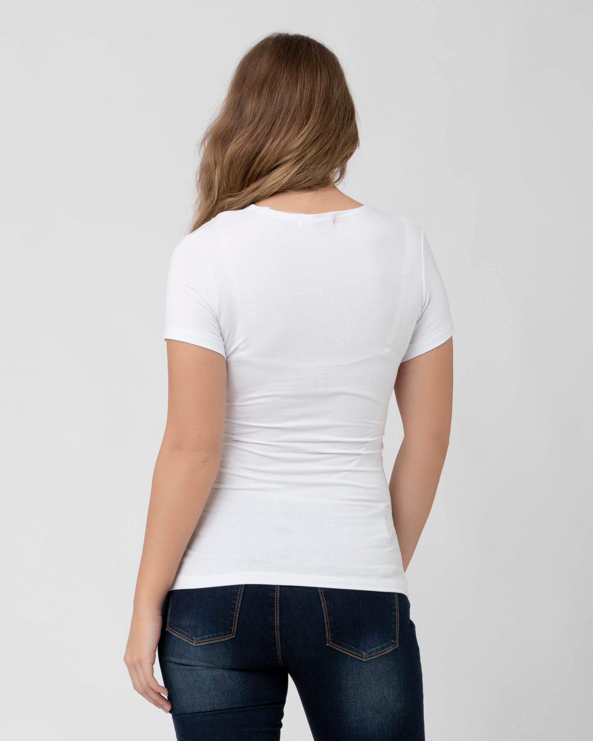 Embrace Short Sleeve Nursing Tee White