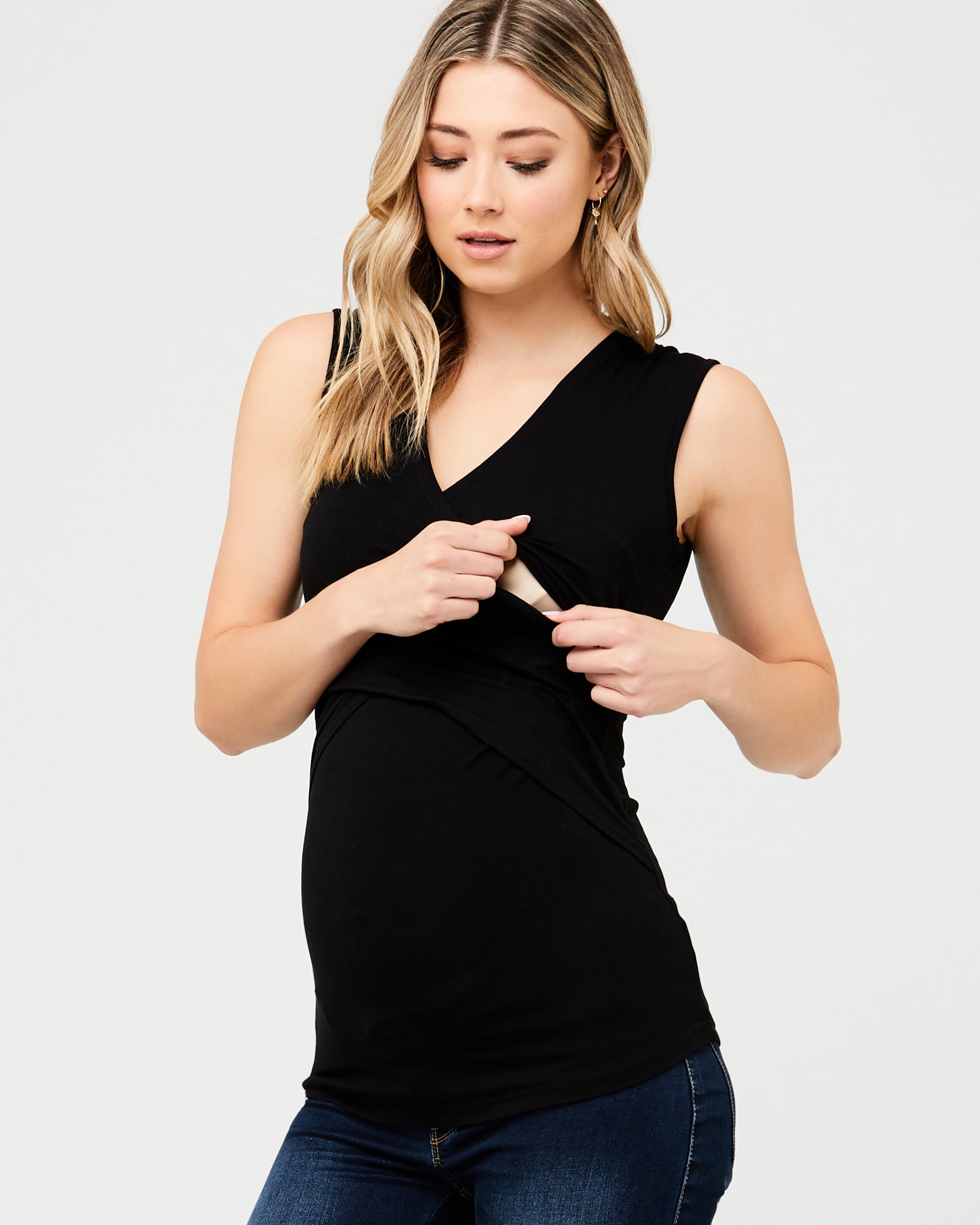 Embrace Nursing Tank Black