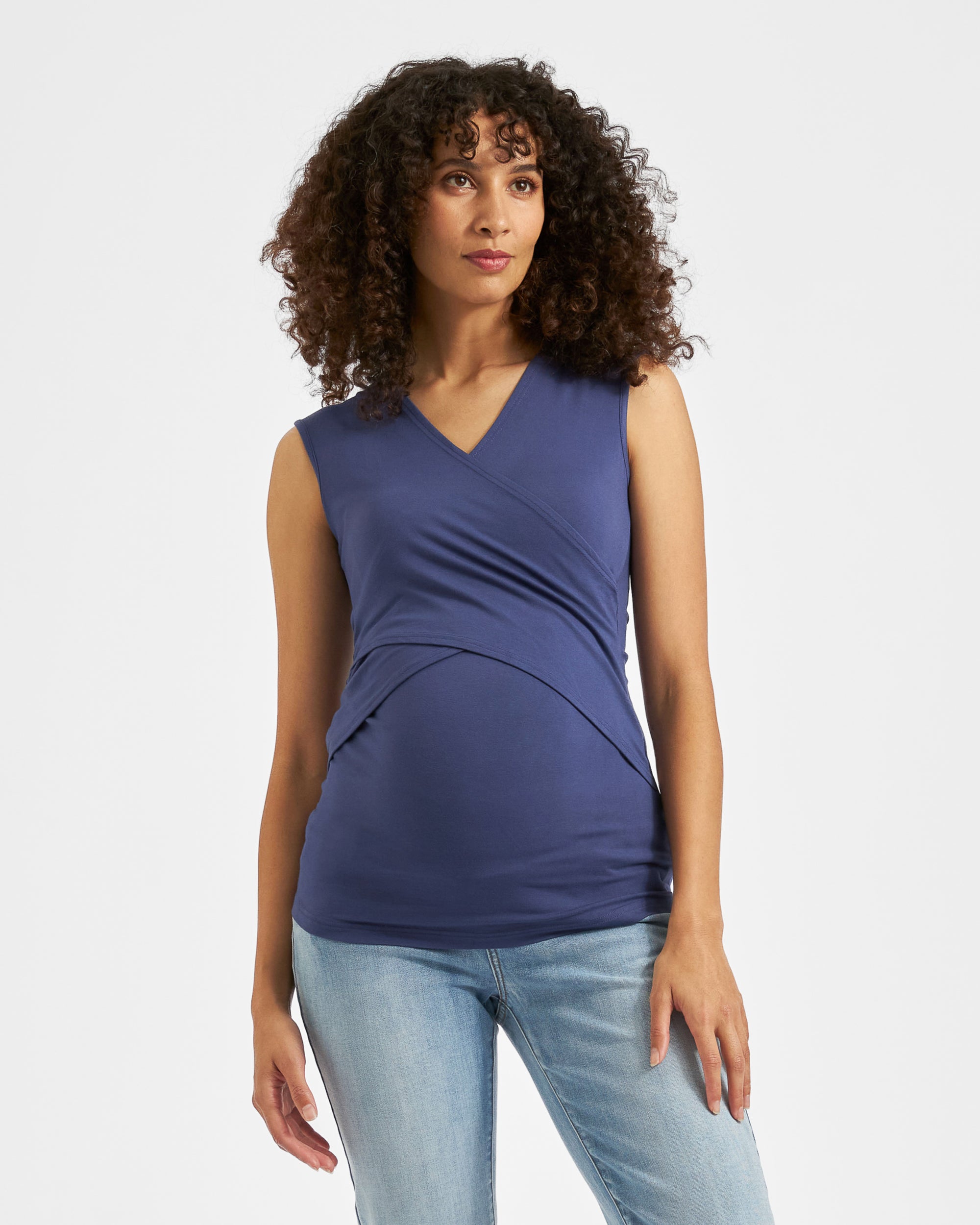Embrace Nursing Tank Indigo